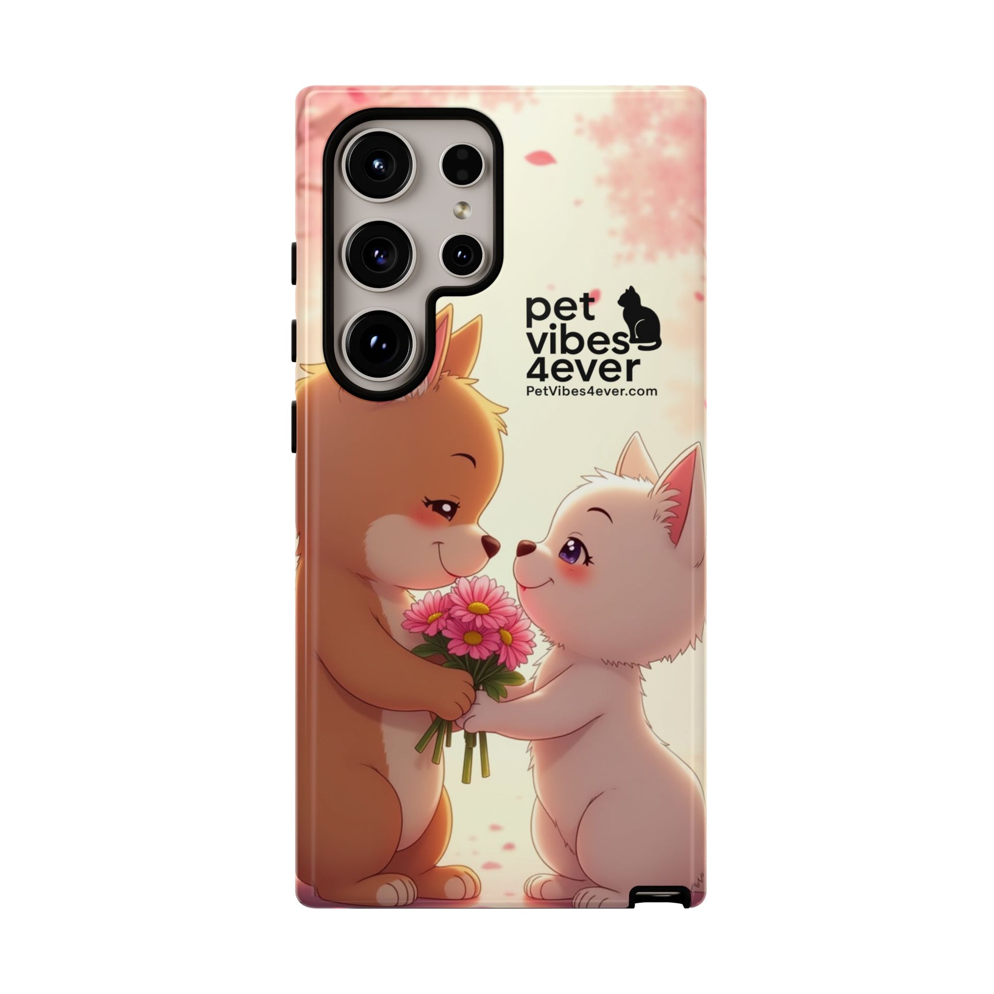Cute Pet Themed Phone Case, Animal Lovers Gift, Valentine's Day, Cute Phone Cover, Pet Vibes Forever