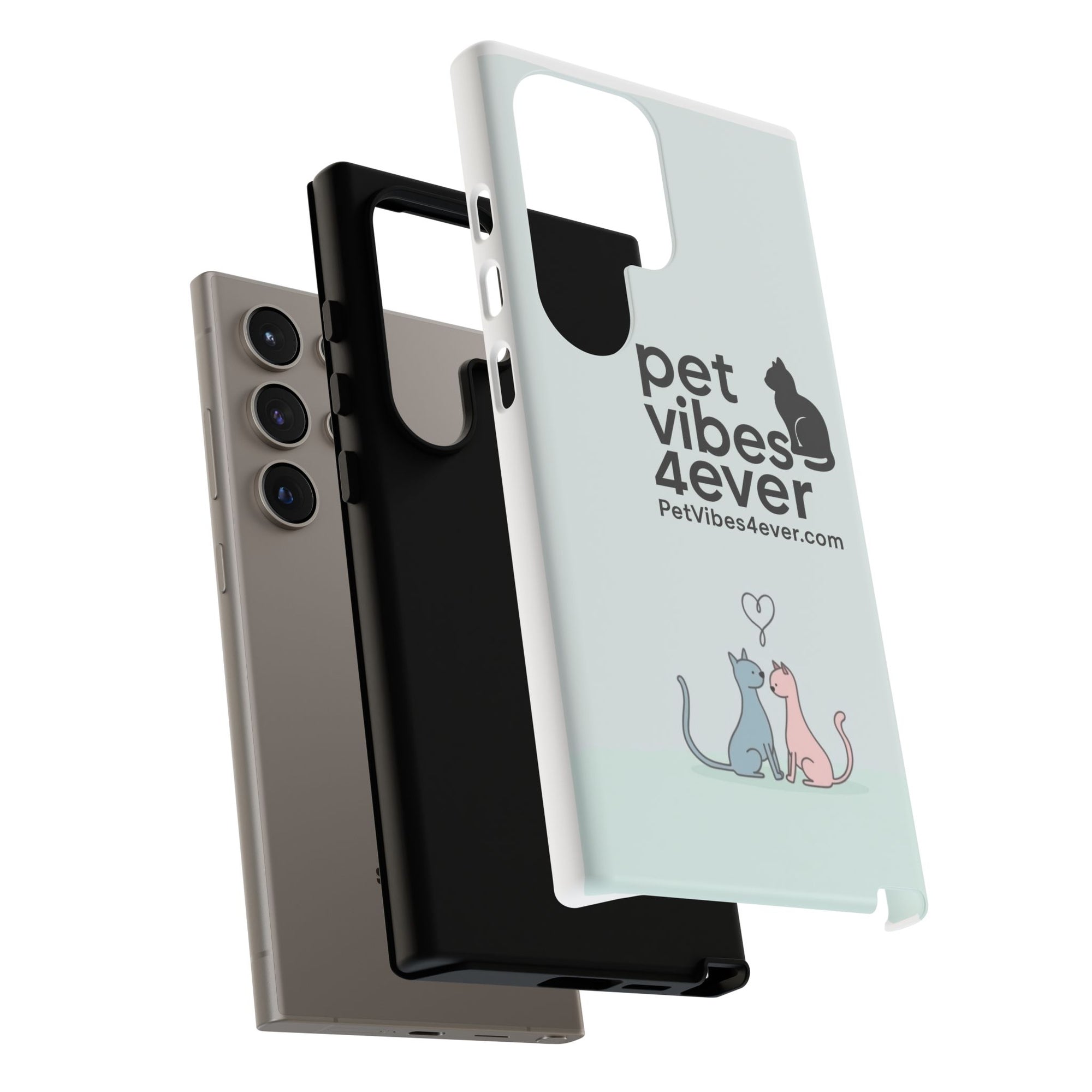 Cute Cat Phone Case, Colorful Tough Case for Pet Lovers, Cat-Themed Accessory, Gift for Animal Lovers, Mobile Phone Protection