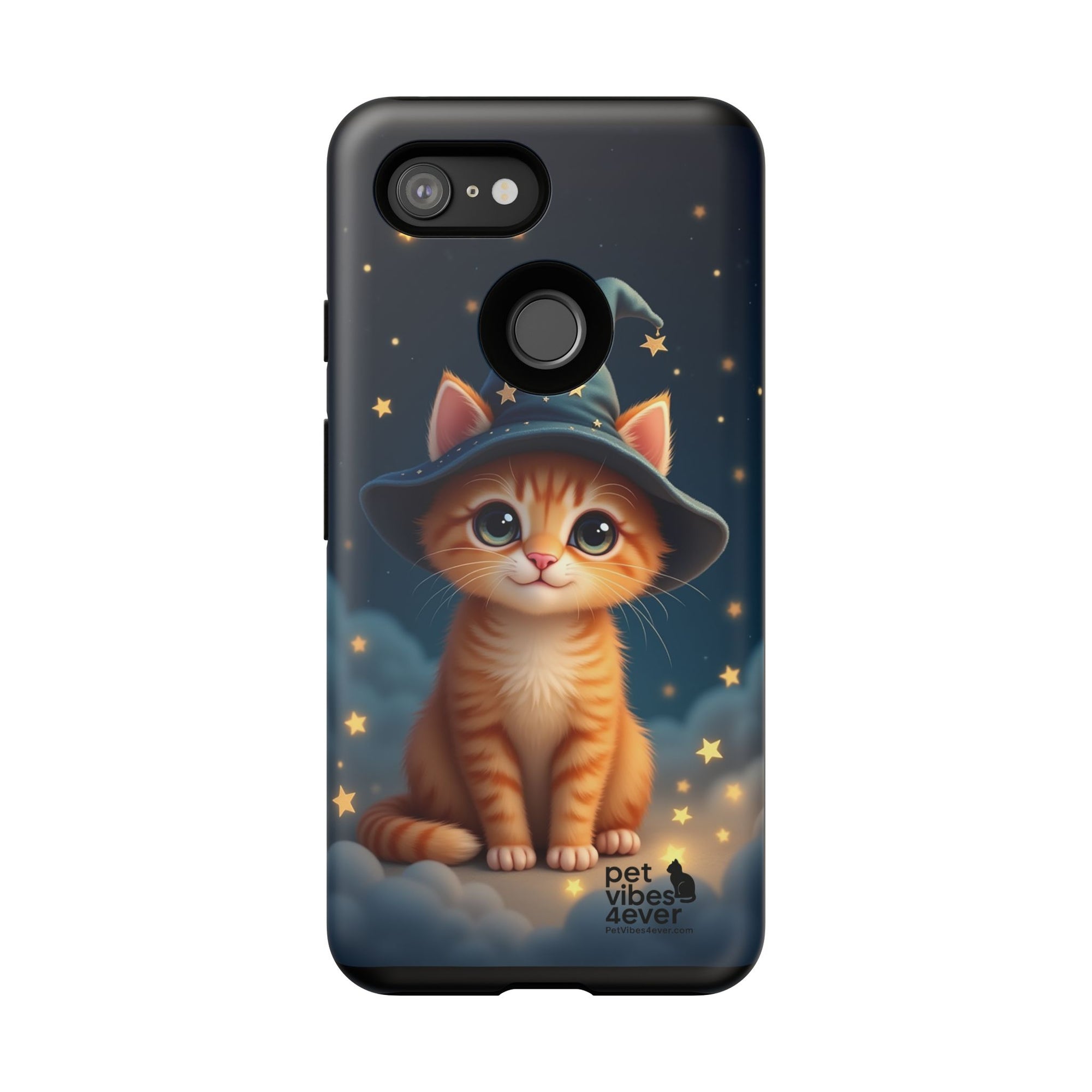 Cat-Themed Phone Case, Cute Cat Case, Pet Lover Gift, Kawaii Phone Accessory, Celestial Cat Design, Stylish Gadget Protector