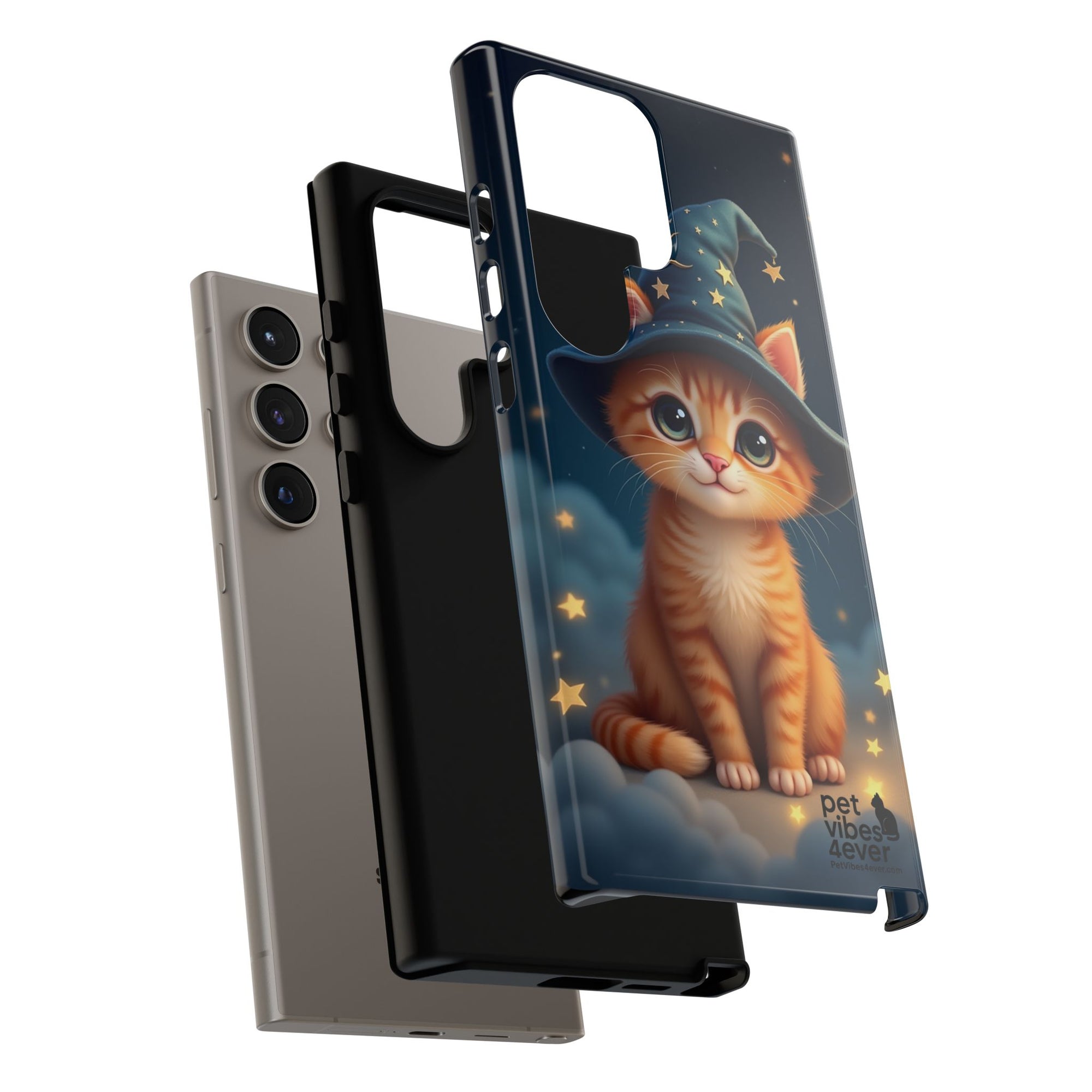 Cat-Themed Phone Case, Magical Cat Case, Pet Lover Gift, Cute Animal Accessories, Birthday Present For Cat Owners