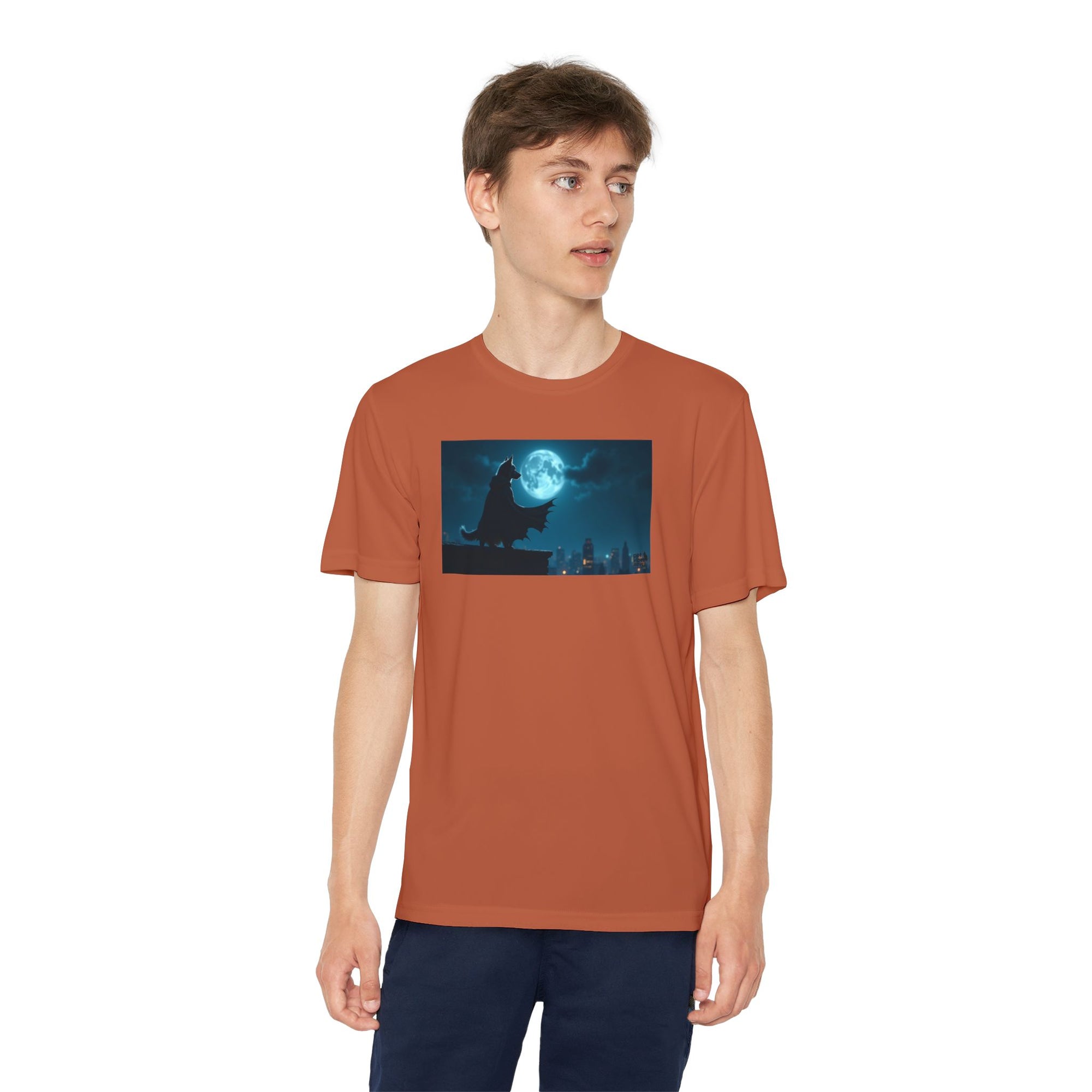Youth Competitor Tee with Bold Eclipse Design, Perfect for Sports Events, Birthdays, Fun Outings, Team Spirit, Unique Gift Idea
