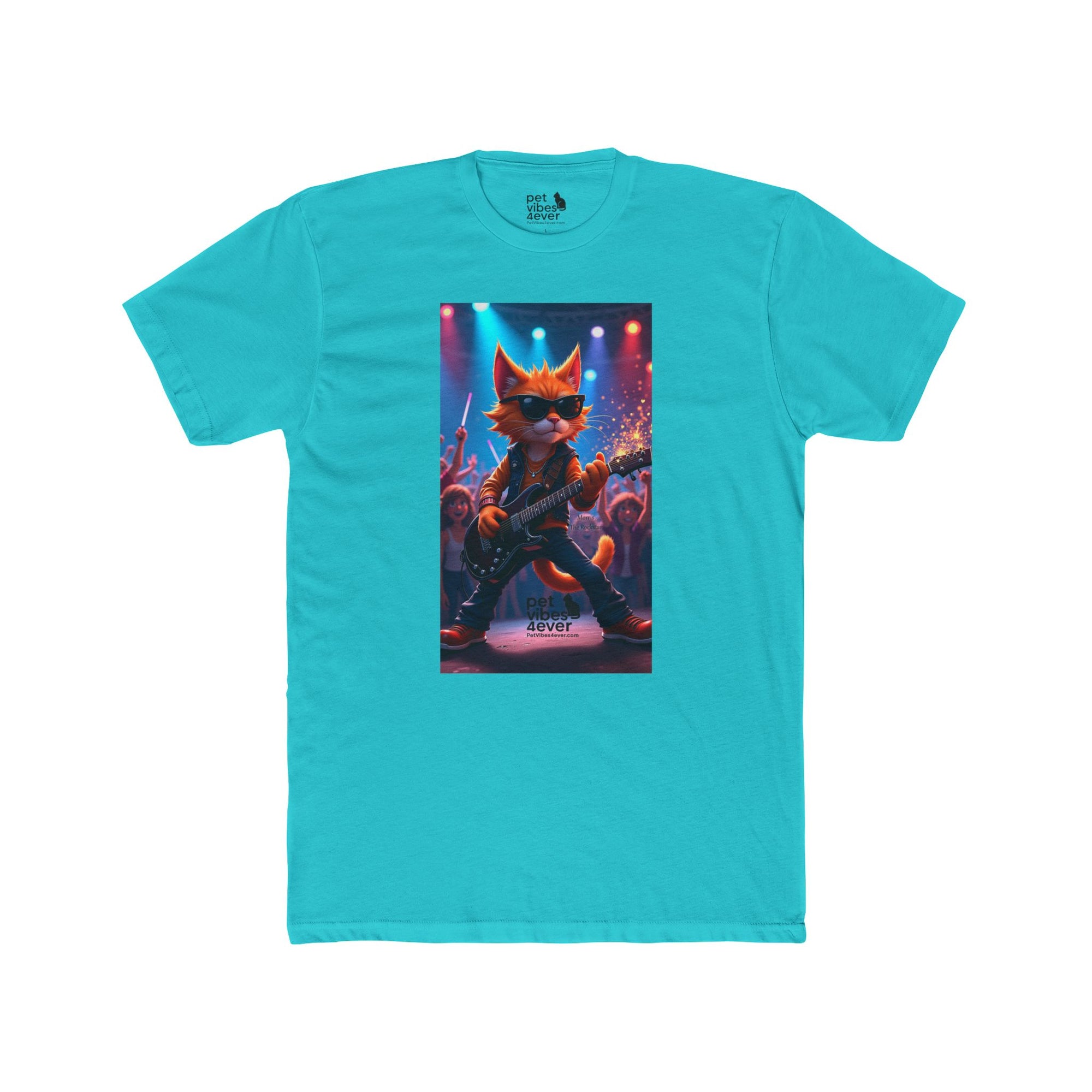 Rock Star Cat Unisex Tee | Fun Graphic Tee, Music Lover Gift, Funky Style, Concert Outfit, Cute Animal Shirt