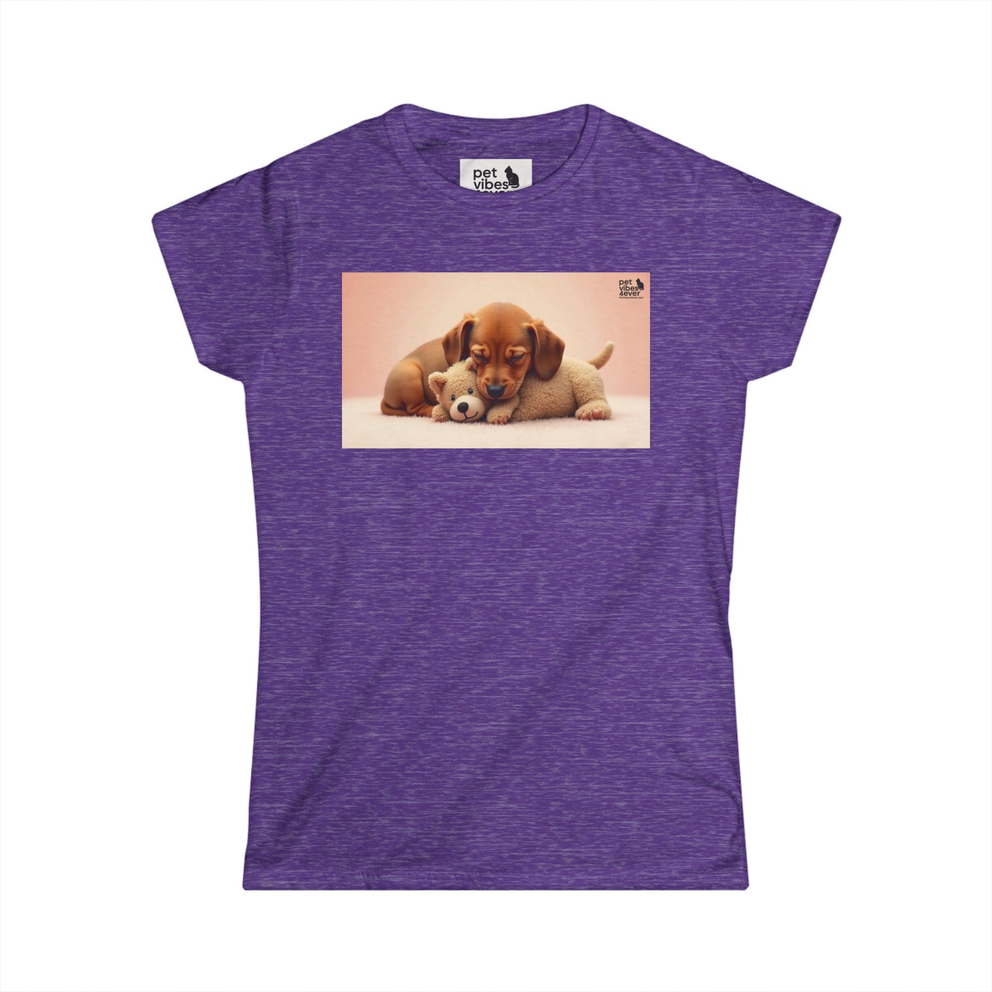 Adorable Puppy Love Women's Softstyle Tee, Cute Pet T-Shirt, Dog Lover Gift, Animal Lover Shirt, Perfect for Casual Wear