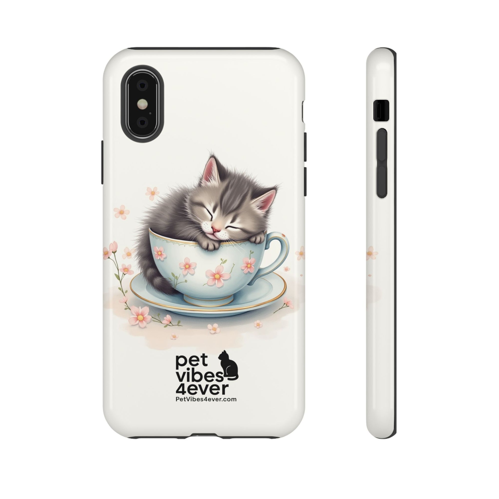 Cute Cat Phone Case - Tough Cases for Animal Lovers, Pet Gifts, Phone Accessories, Kitten Merchandise, Cute Cat Decor