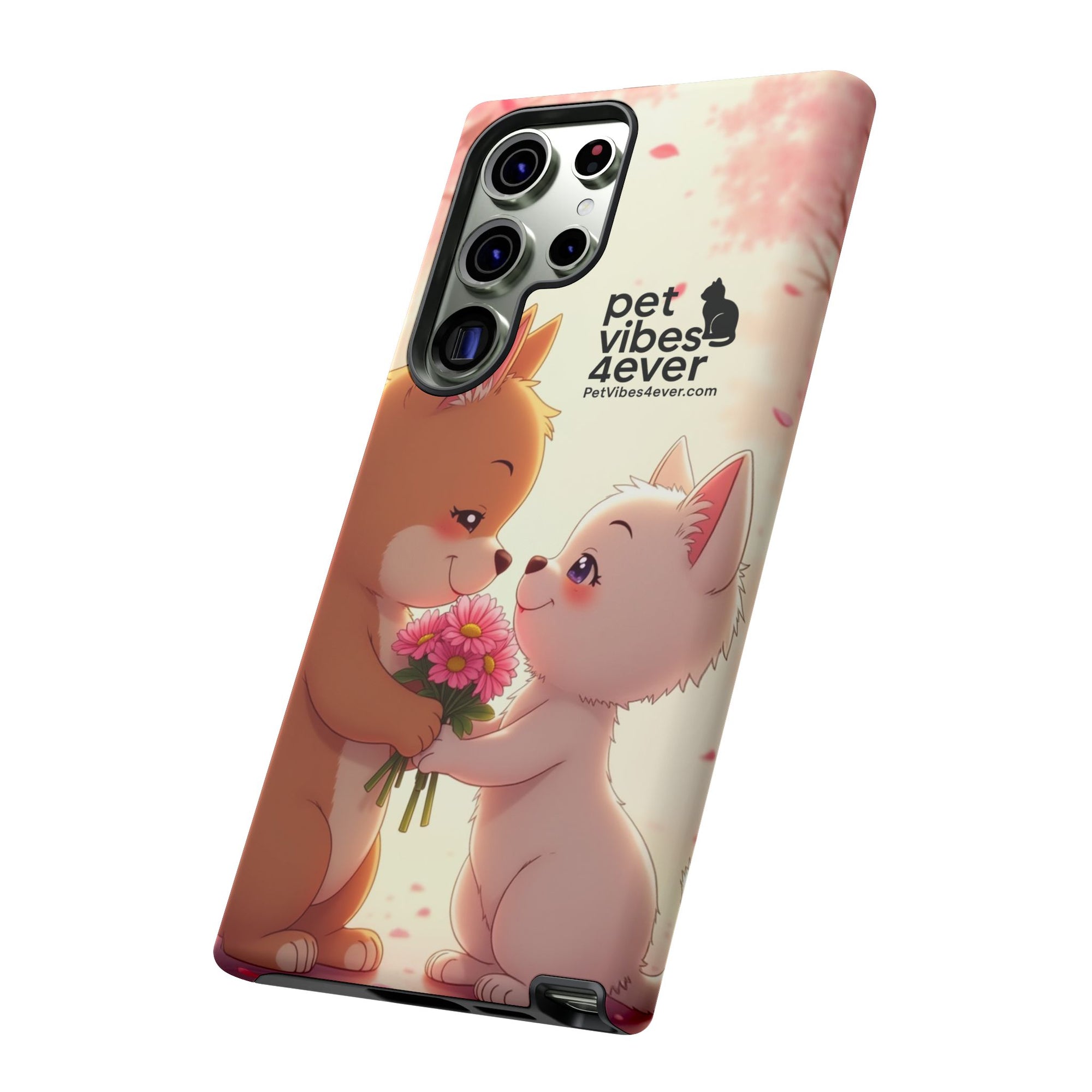 Cute Pet Themed Phone Case, Animal Lovers Gift, Valentine's Day, Cute Phone Cover, Pet Vibes Forever