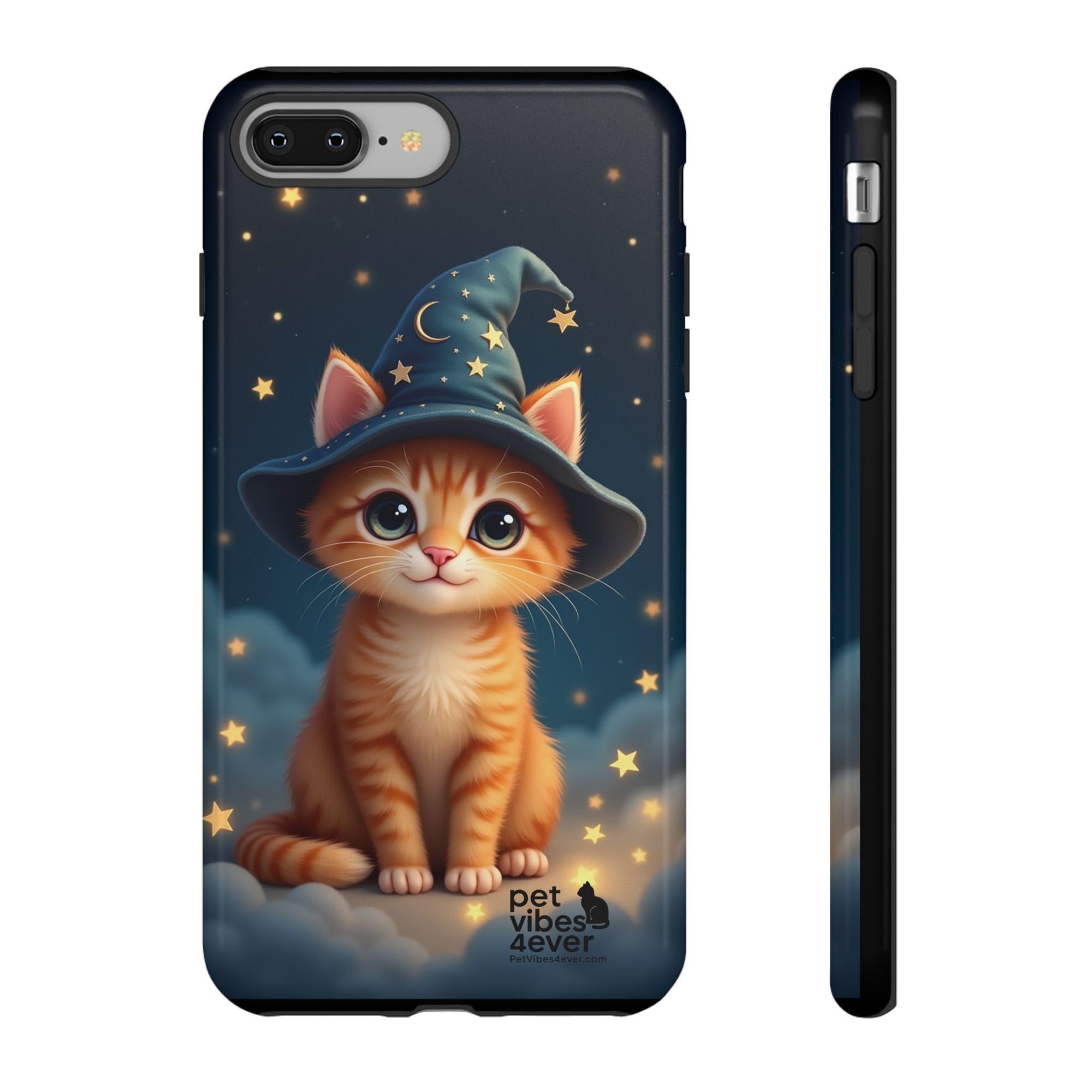 Cat-Themed Phone Case, Cute Cat Case, Pet Lover Gift, Kawaii Phone Accessory, Celestial Cat Design, Stylish Gadget Protector