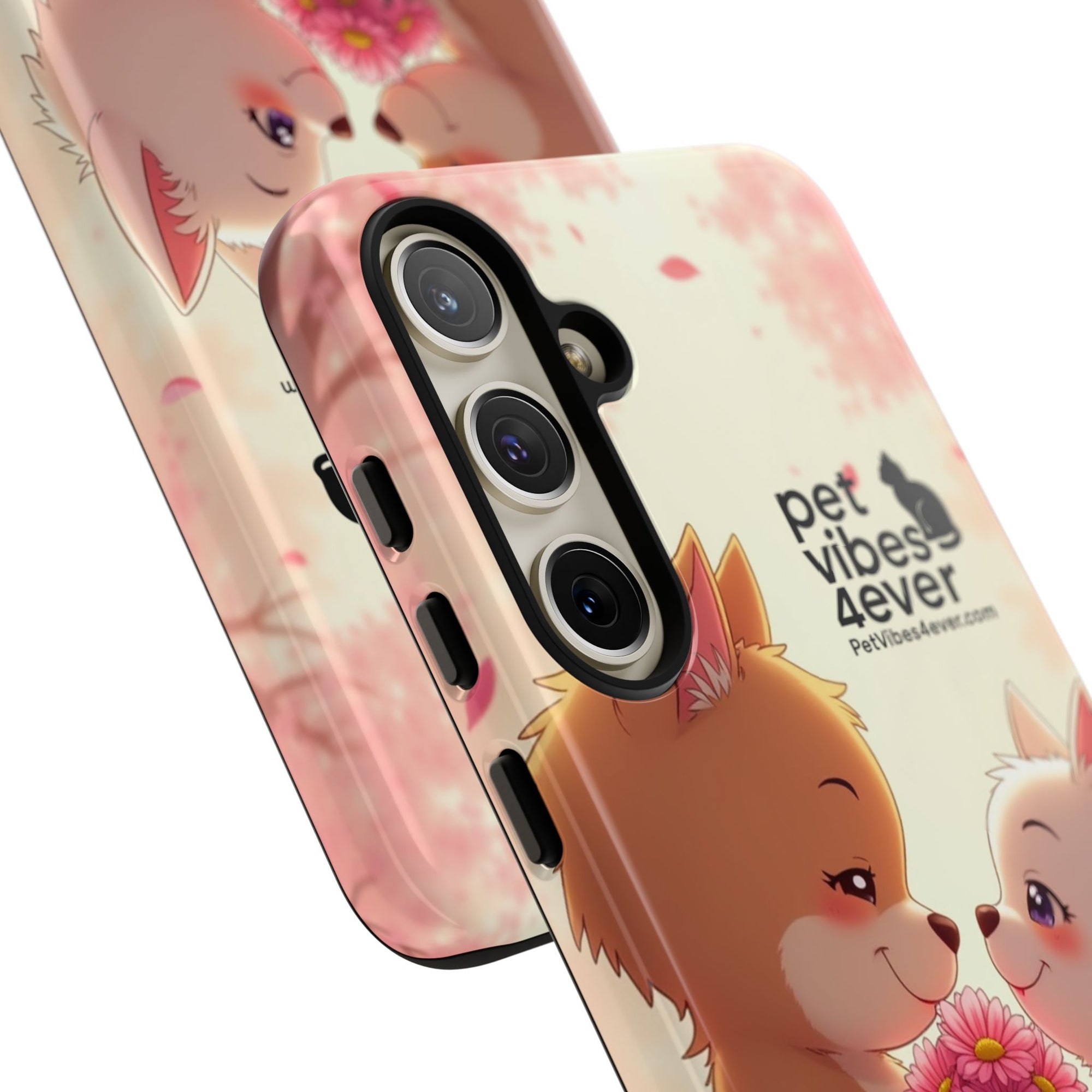 Cute Pet Themed Phone Case, Animal Lovers Gift, Valentine's Day, Cute Phone Cover, Pet Vibes Forever