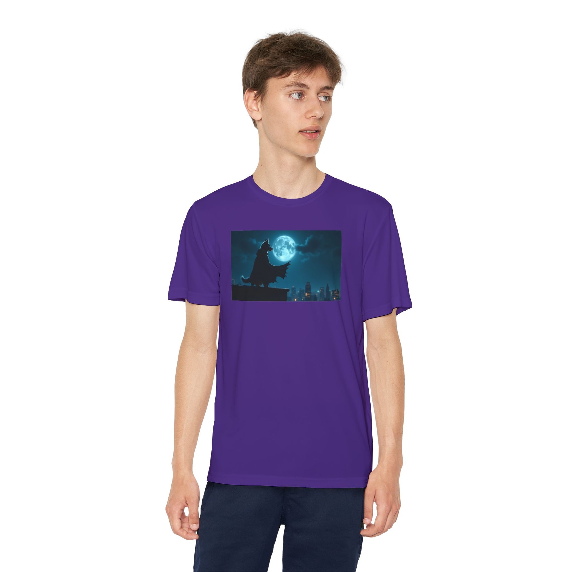 Youth Competitor Tee with Bold Eclipse Design, Perfect for Sports Events, Birthdays, Fun Outings, Team Spirit, Unique Gift Idea