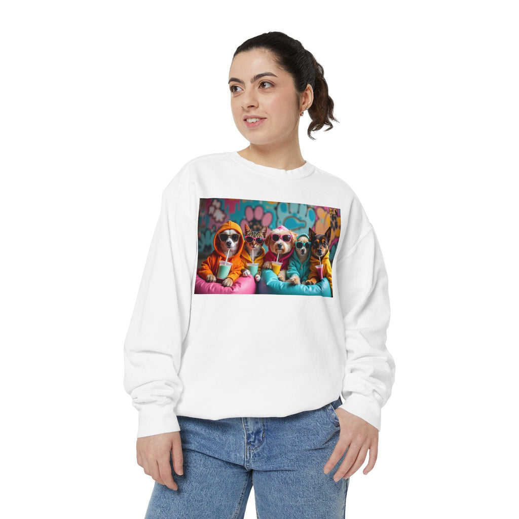 Colorful Dog Lovers Unisex Sweatshirt, Cozy Apparel for Pet Owners, Gift for Dog Lovers, Cute Animal Sweatshirt, Fun Casual Wear
