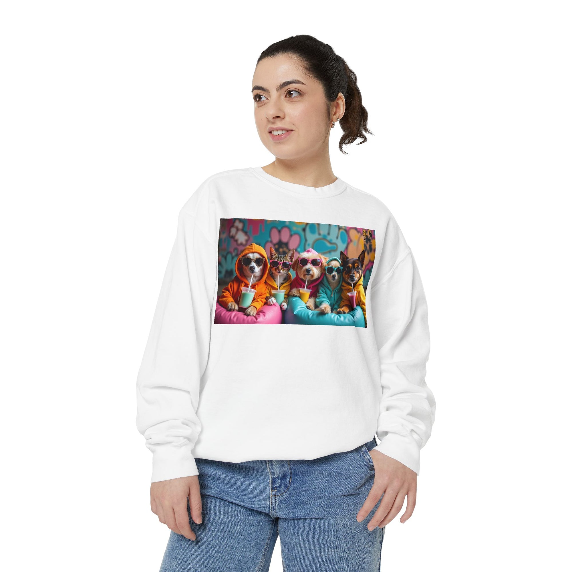 Colorful Dog Lovers Unisex Sweatshirt, Cozy Apparel for Pet Owners, Gift for Dog Lovers, Cute Animal Sweatshirt, Fun Casual Wear