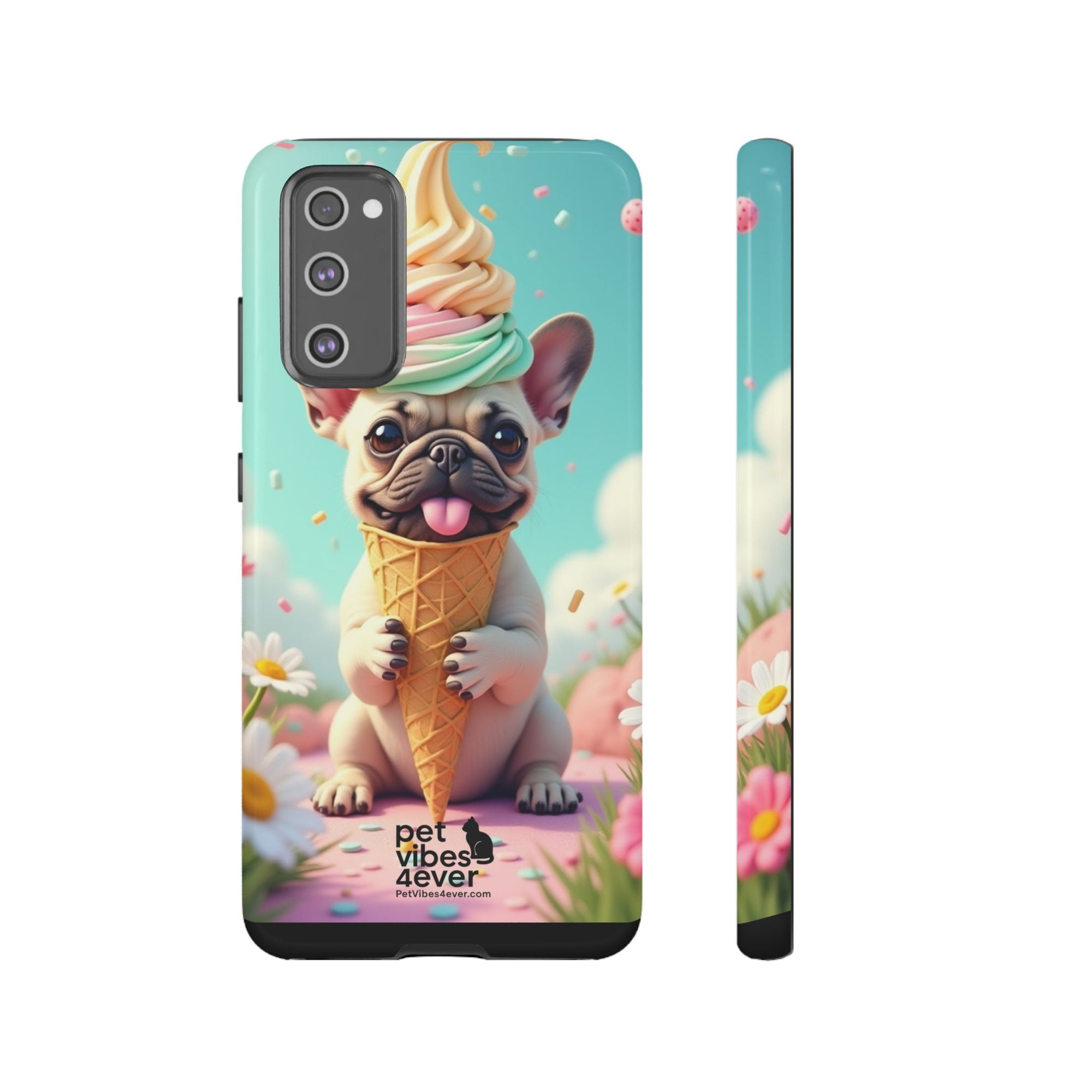 Cute Dog Phone Case, Pet Lover Gift, Tough iPhone/Android Cover, Dog Art, Fun Phone Accessory