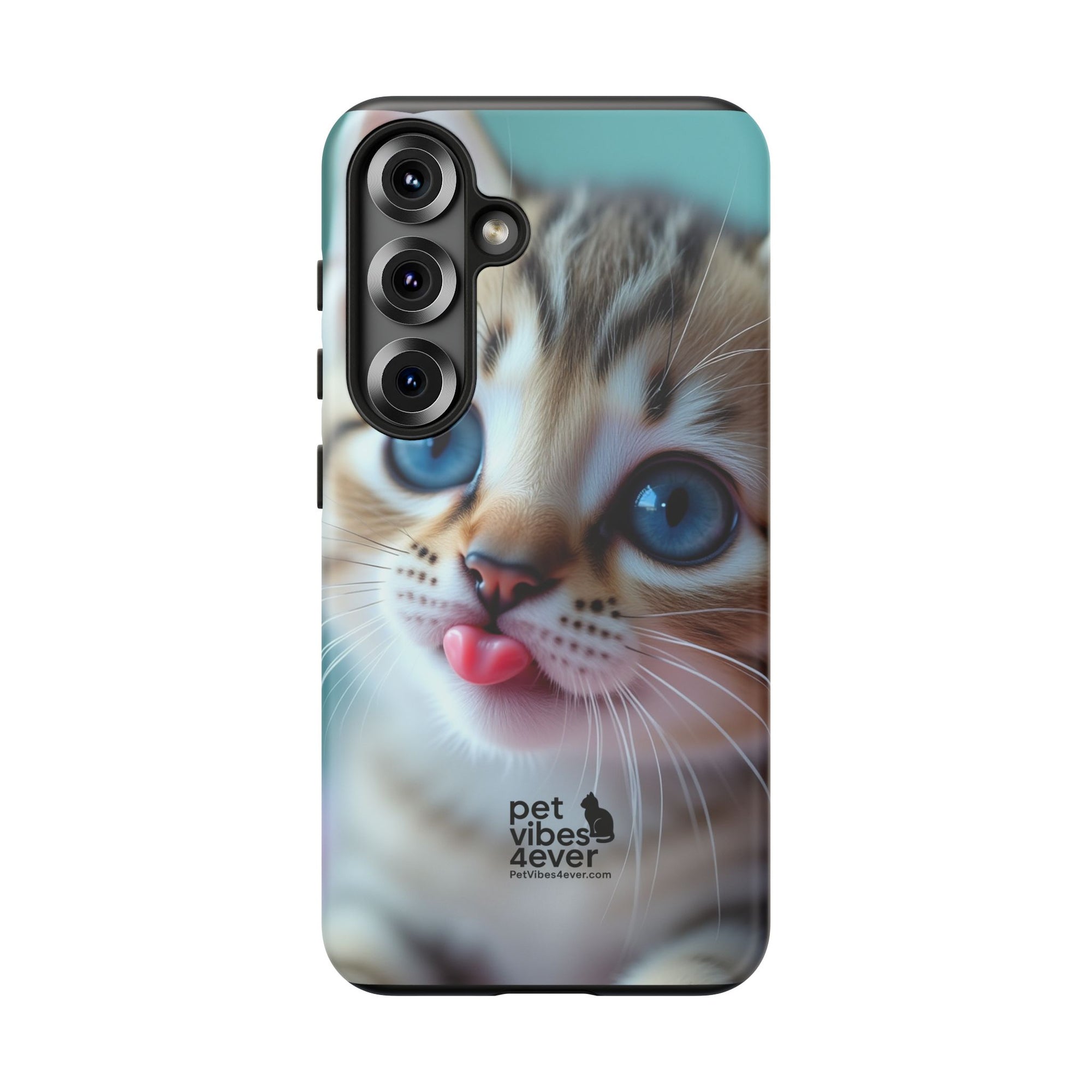 Cute Cat Phone Case, Pet Lover Gift, Durable Phone Cover, Animal Print Case, Cute Kitten Accessory