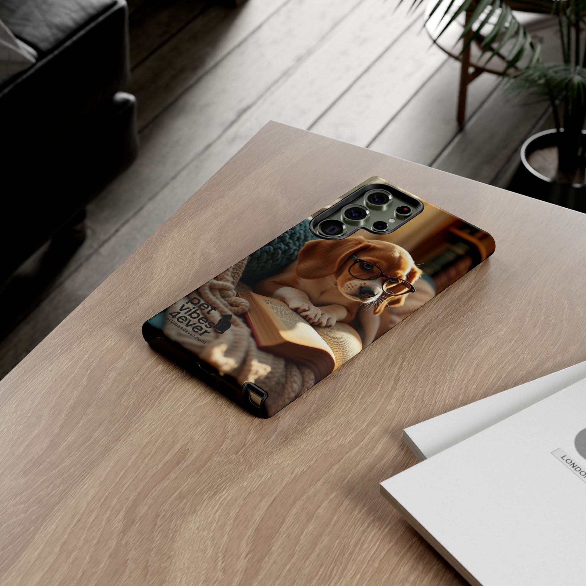 Dog-Themed Phone Case with "Pet Vibes Forever" Design, Cute Dog Accessories, Pet Lover Gift, Phone Cover, Animal Lover Decor