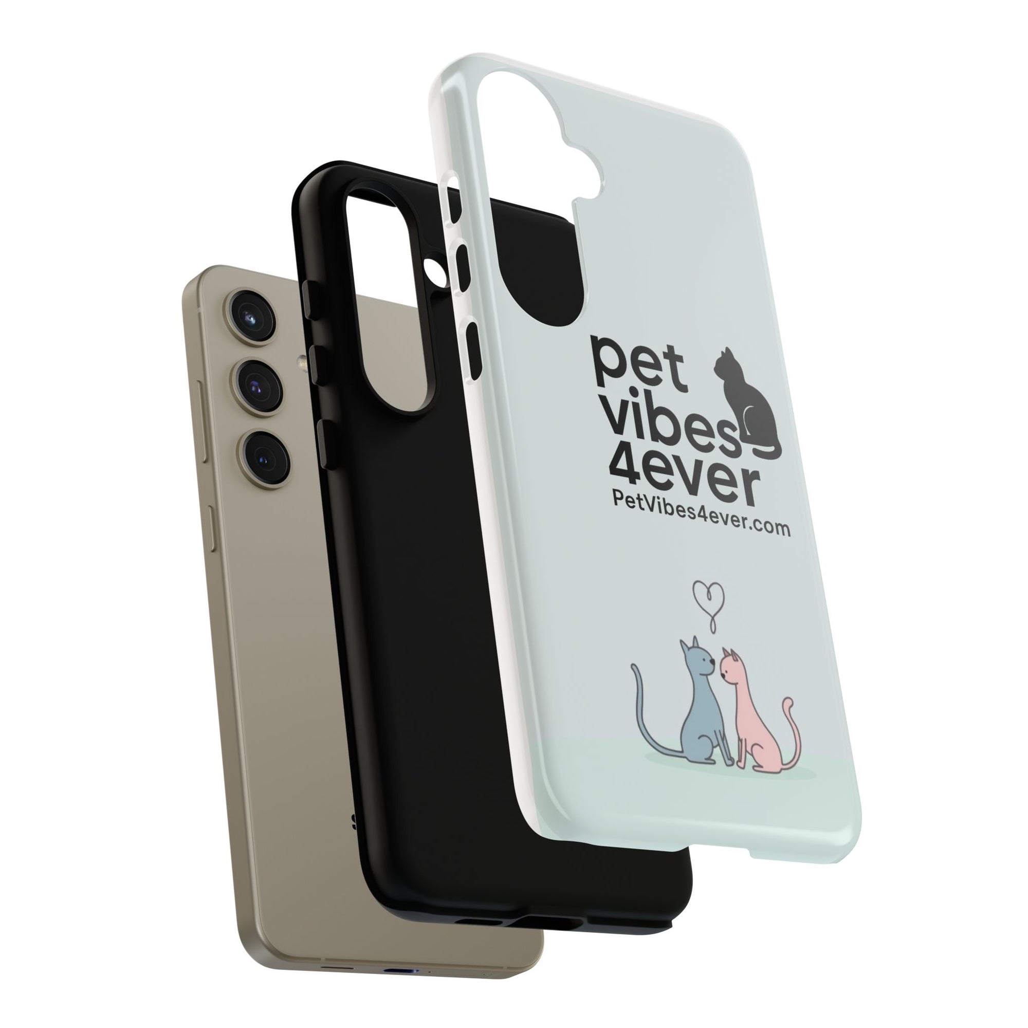 Cute Cat Phone Case, Colorful Tough Case for Pet Lovers, Cat-Themed Accessory, Gift for Animal Lovers, Mobile Phone Protection
