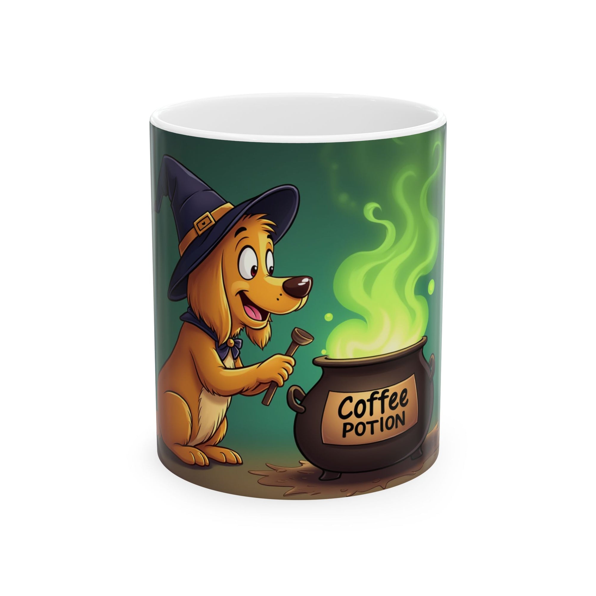 Whimsical Dog-Themed Ceramic Mug - Perfect for Coffee Lovers, Gift for Dog Owners, Halloween Decor, Animal Lovers' Cup, Fun Kitchen [...]