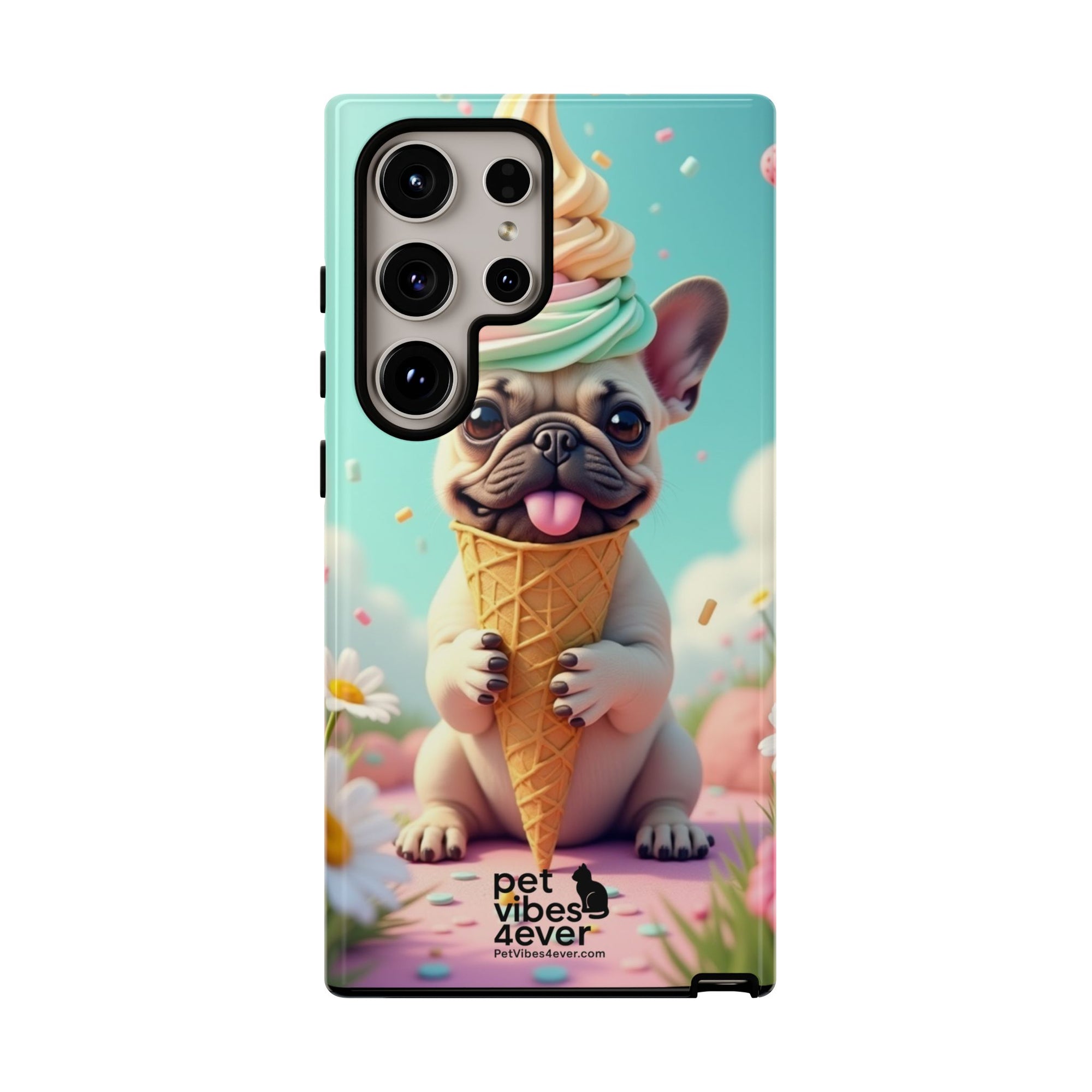 Cute Dog Phone Case, Pet Lover Gift, Tough iPhone/Android Cover, Dog Art, Fun Phone Accessory