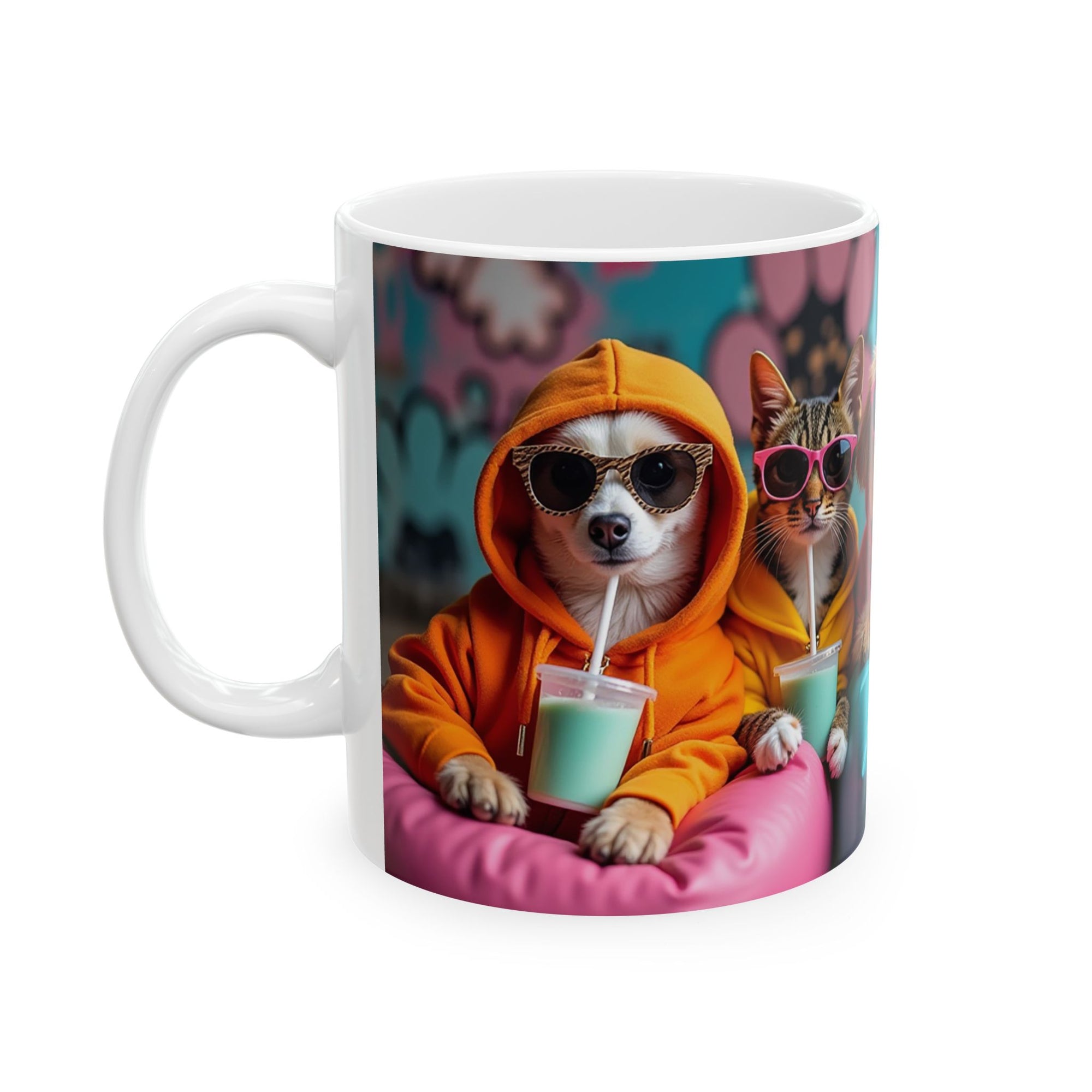 Stylish Pet-Themed Ceramic Mug, Cats and Dogs Mug, Funny Animal Gift, Coffee Mug for Pet Lovers, Unique Pet Parent Gift Ideas, Quirky [...]
