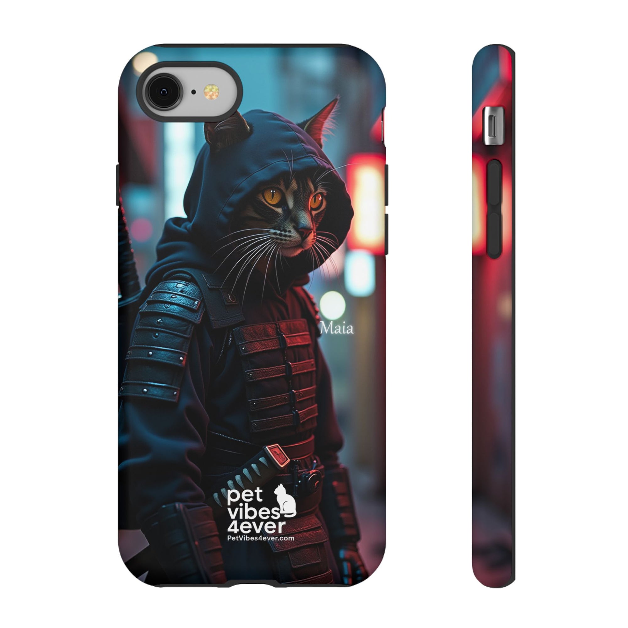 Tough Cases: Cool Cat Phone Case with 'Pet Vibes 4ever', Perfect for Cat Lovers, Unique Gift for Pet Enthusiasts, Fun Phone Accessory, [...]