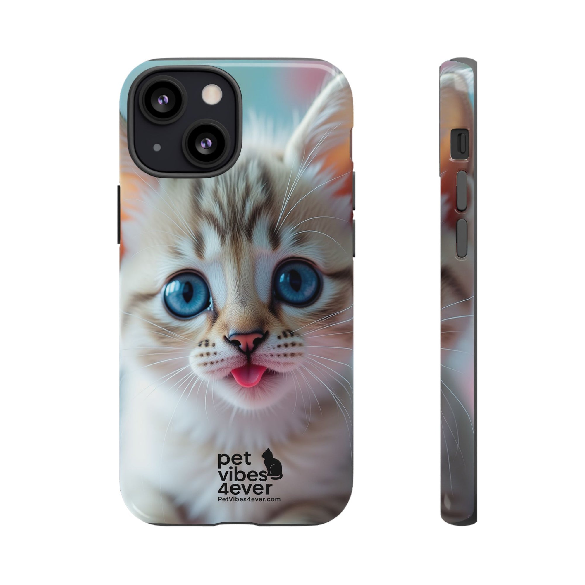 Cute Cat Phone Case, Pet Lover Gift, Unique Phone Cover, Animal Design Accessory, Fun Pet Vibes, Kitty Protection Shell