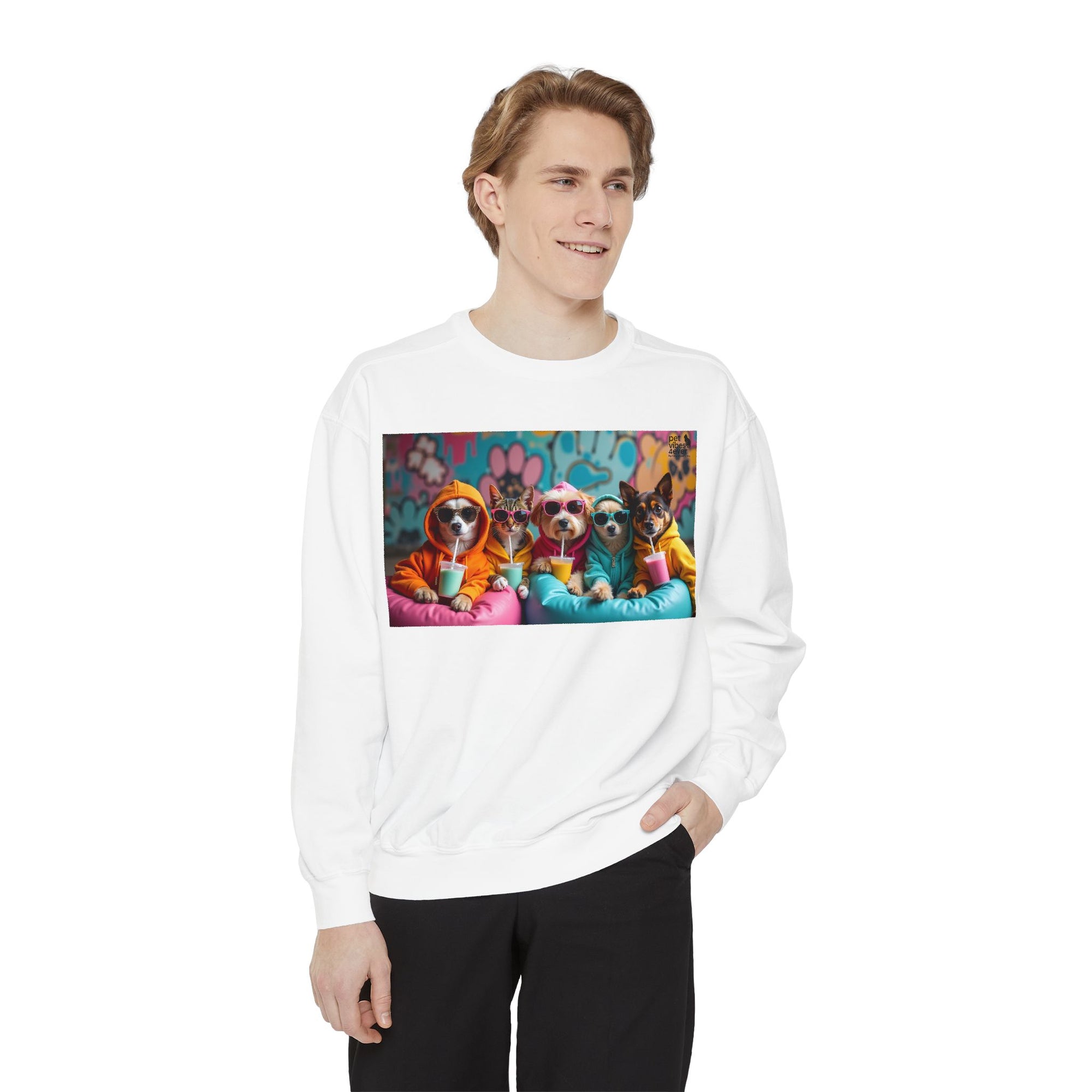 Colorful Dog Lovers Unisex Sweatshirt, Cozy Apparel for Pet Owners, Gift for Dog Lovers, Cute Animal Sweatshirt, Fun Casual Wear