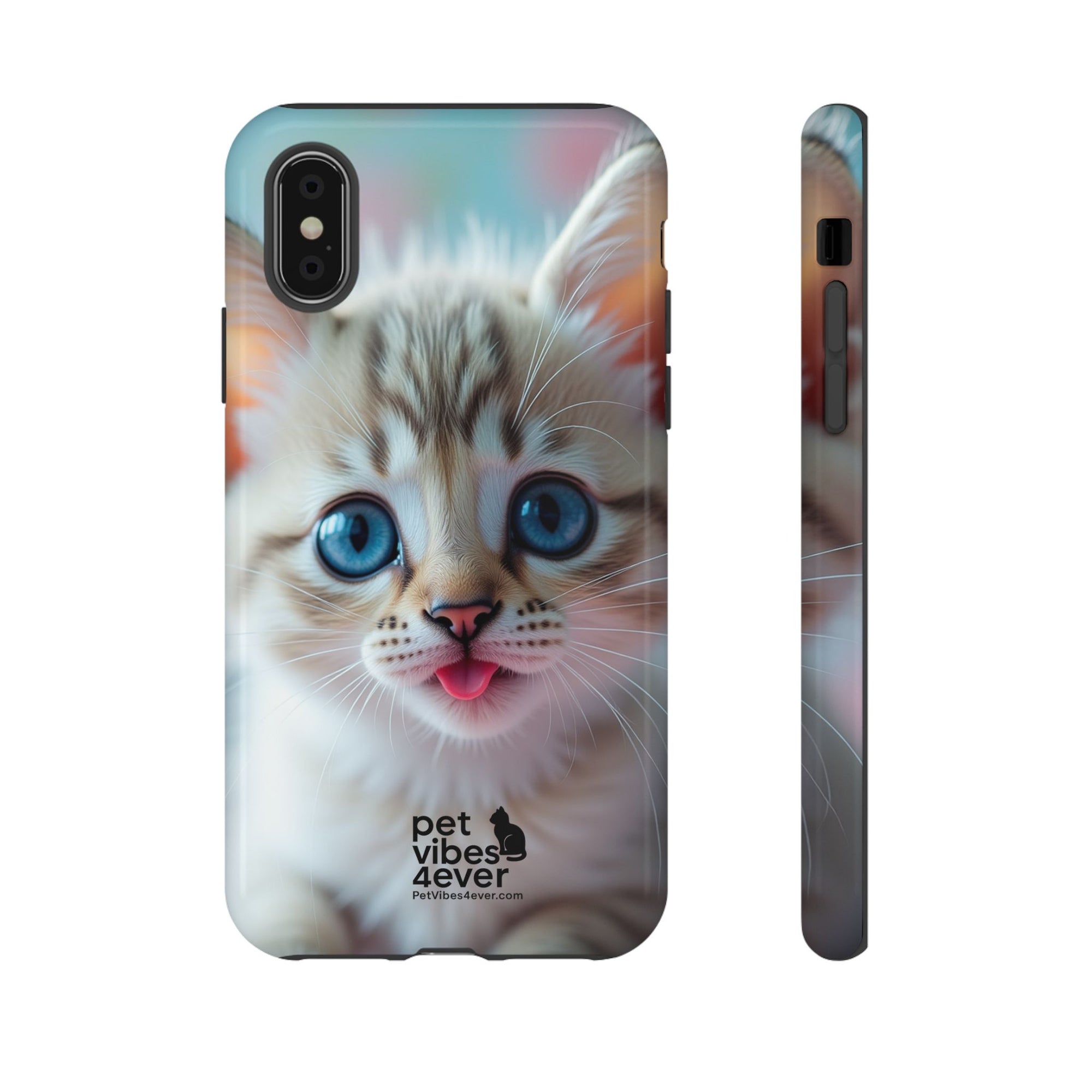 Cute Cat Phone Case, Pet Lover Gift, Unique Phone Cover, Animal Design Accessory, Fun Pet Vibes, Kitty Protection Shell