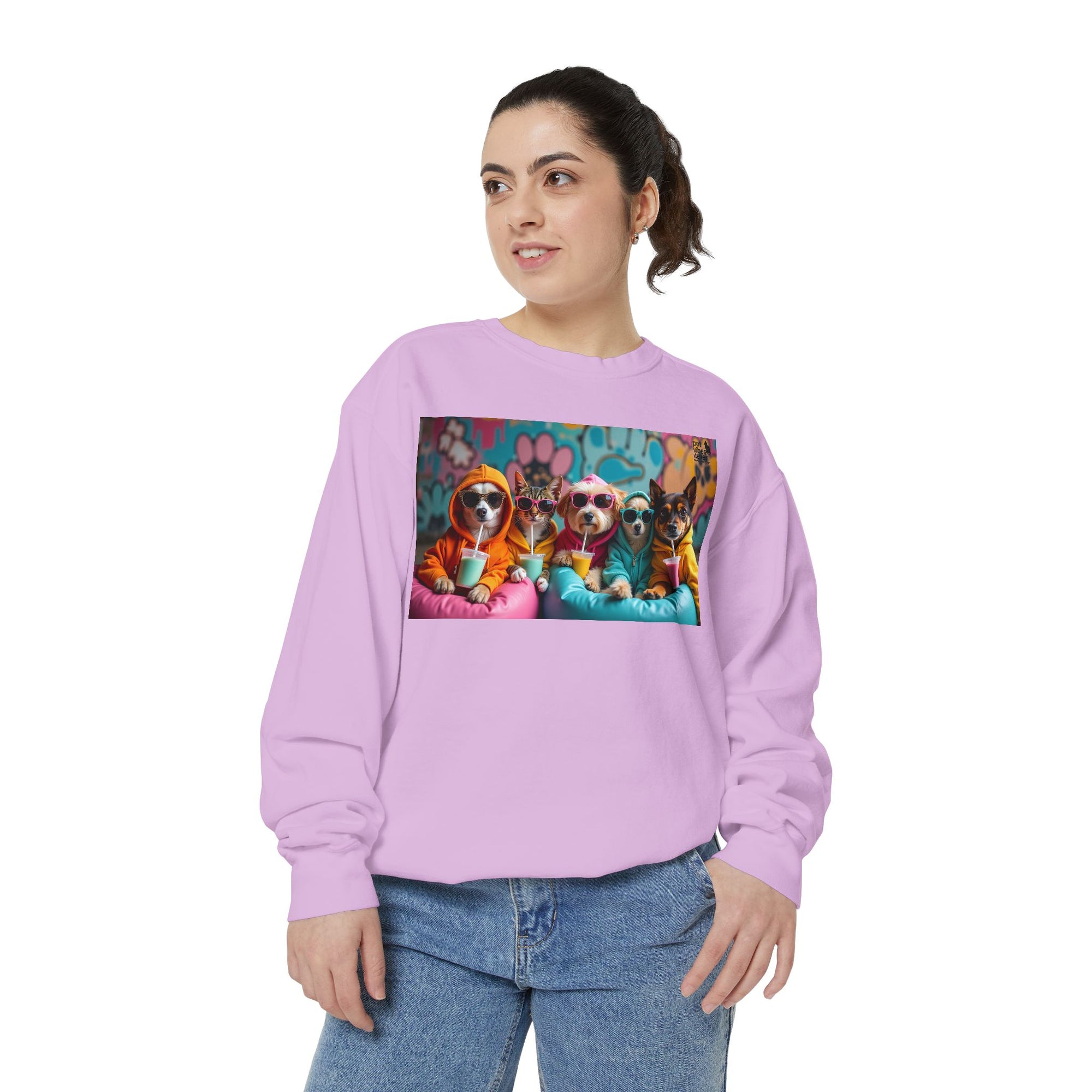 Colorful Dog Lovers Unisex Sweatshirt, Cozy Apparel for Pet Owners, Gift for Dog Lovers, Cute Animal Sweatshirt, Fun Casual Wear