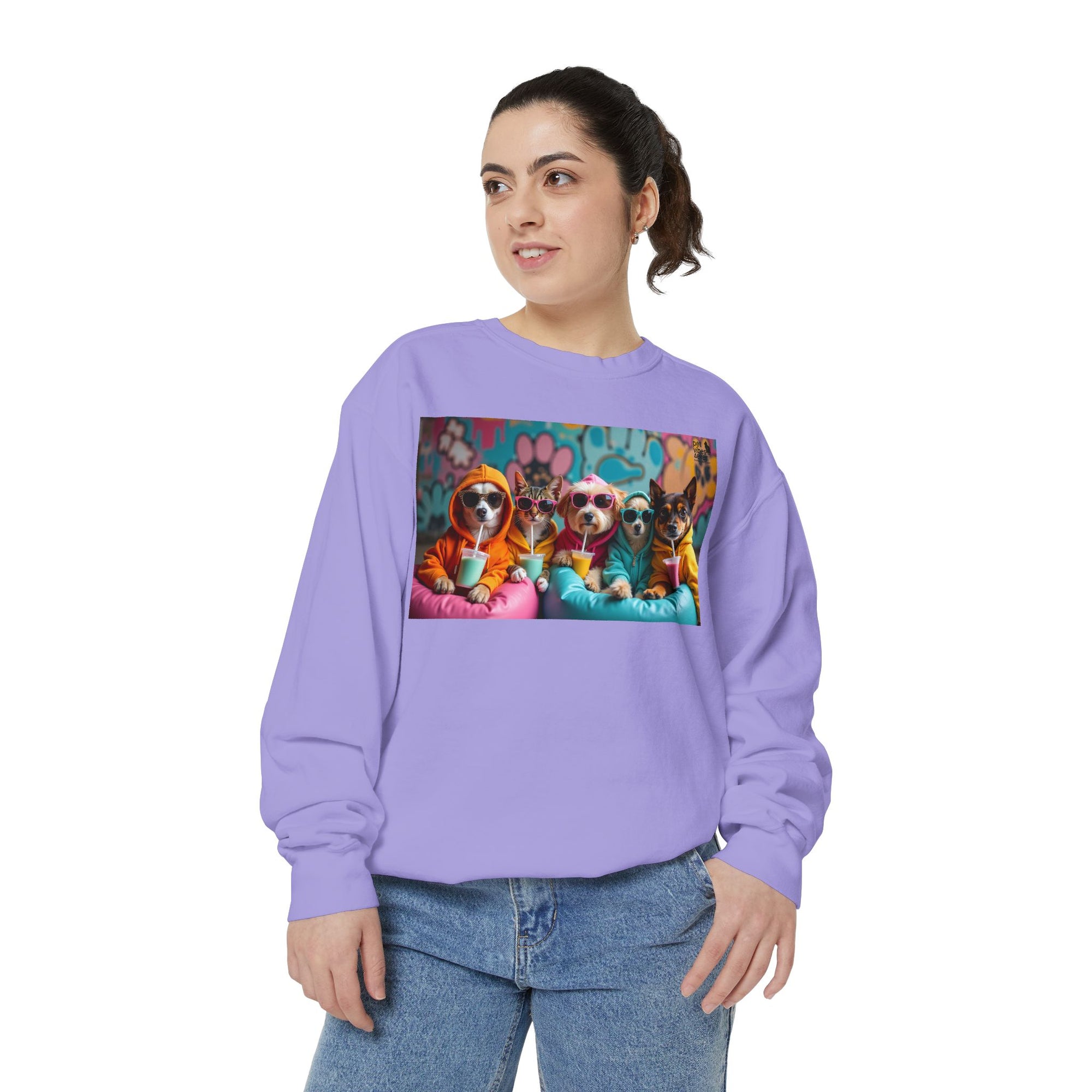 Colorful Dog Lovers Unisex Sweatshirt, Cozy Apparel for Pet Owners, Gift for Dog Lovers, Cute Animal Sweatshirt, Fun Casual Wear