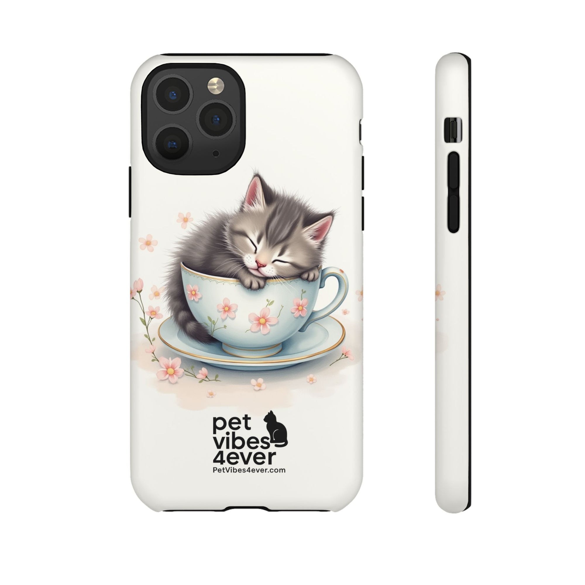 Cute Cat Phone Case - Tough Cases for Animal Lovers, Pet Gifts, Phone Accessories, Kitten Merchandise, Cute Cat Decor