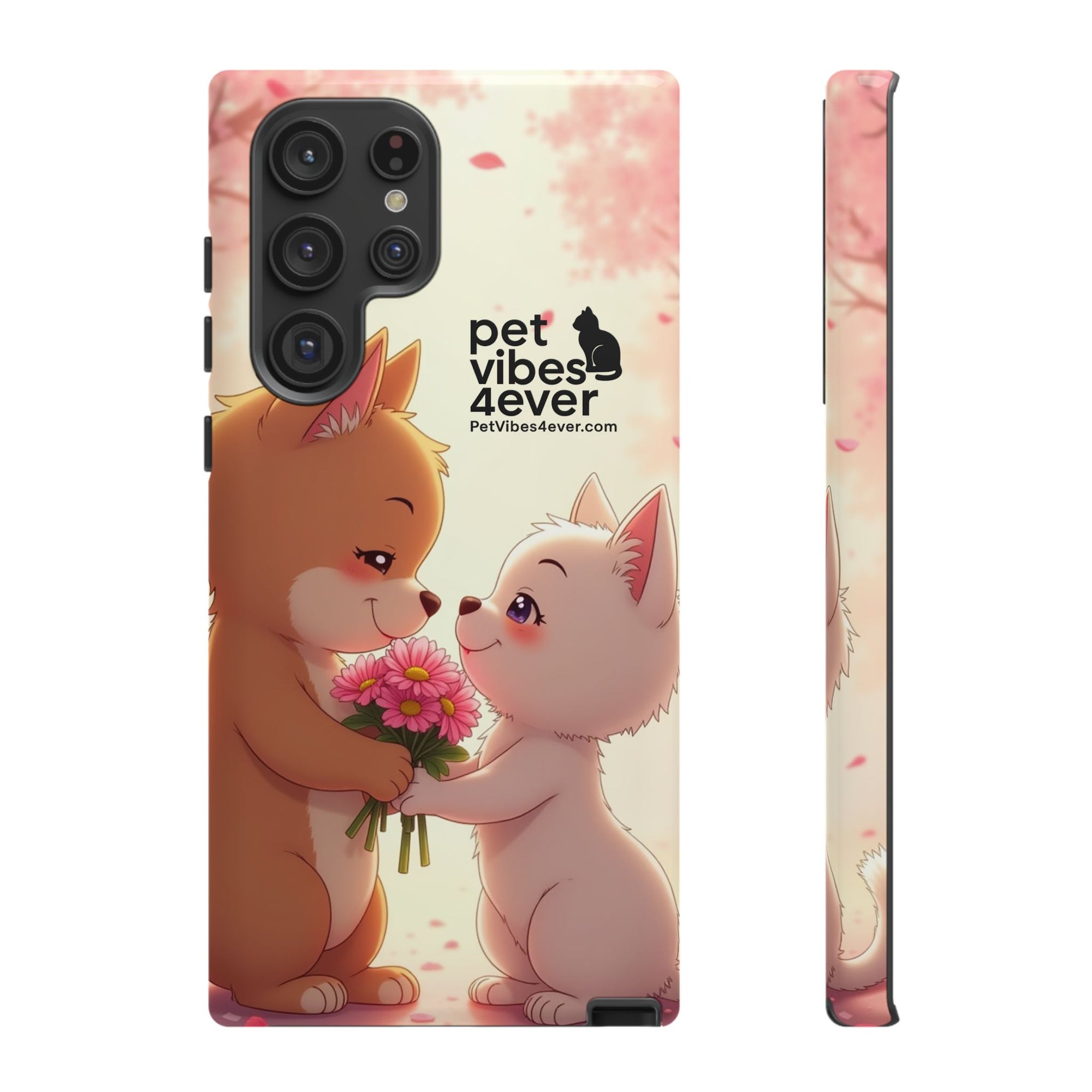 Cute Pet Themed Phone Case, Animal Lovers Gift, Valentine's Day, Cute Phone Cover, Pet Vibes Forever