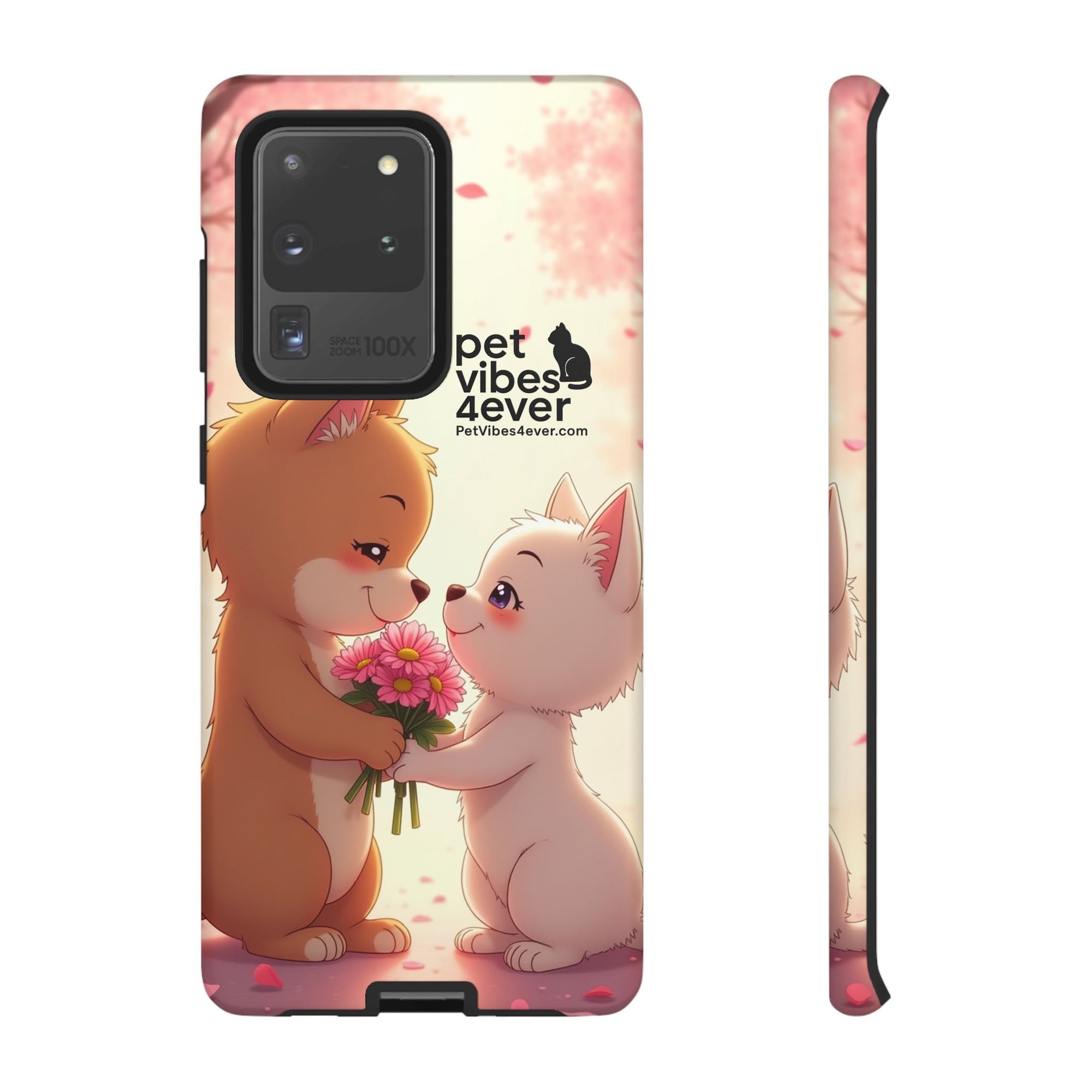 Cute Pet Themed Phone Case, Animal Lovers Gift, Valentine's Day, Cute Phone Cover, Pet Vibes Forever
