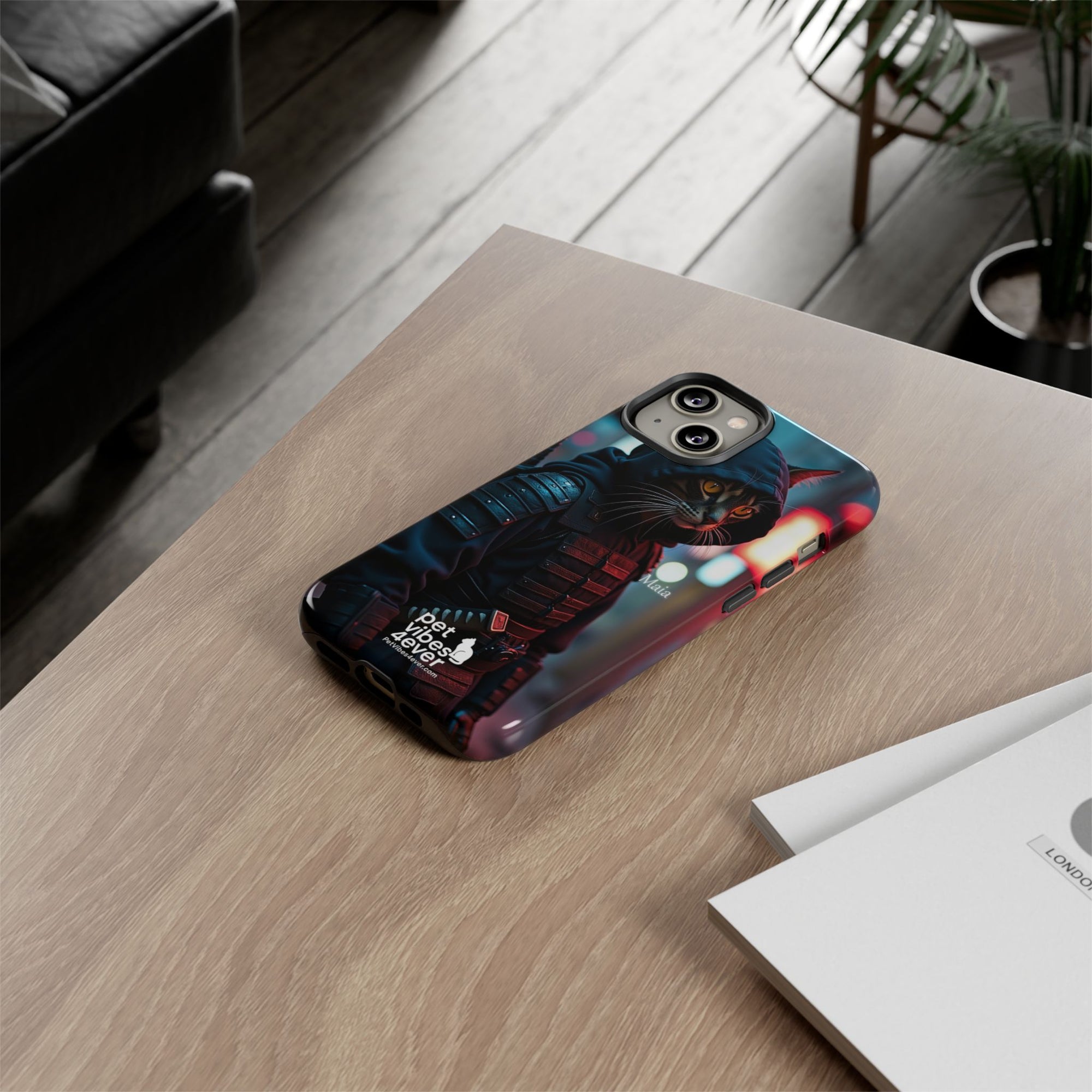 Tough Cases: Cool Cat Phone Case with 'Pet Vibes 4ever', Perfect for Cat Lovers, Unique Gift for Pet Enthusiasts, Fun Phone Accessory, [...]