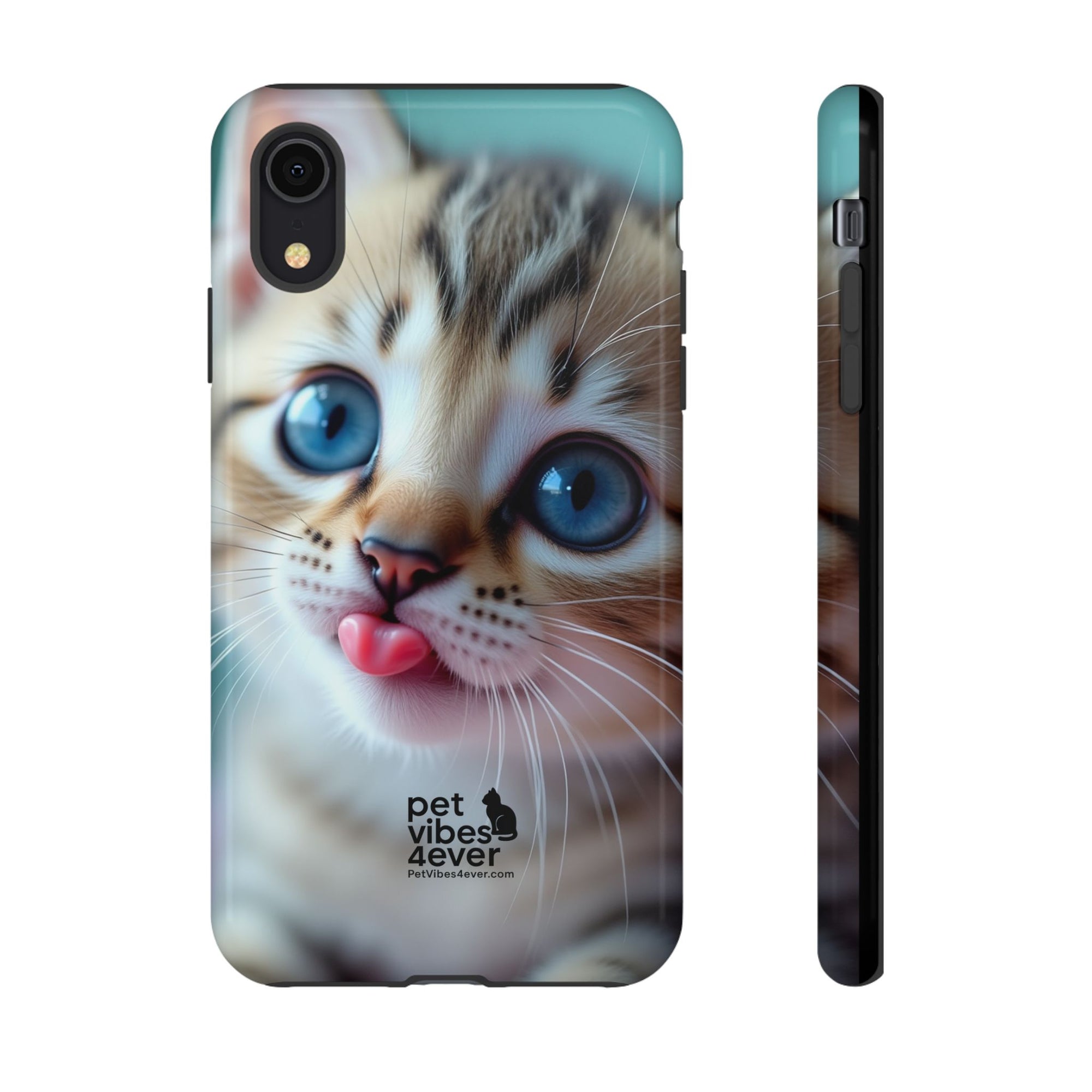 Cute Cat Phone Case, Pet Lover Gift, Funny Animal Protector, Cute Tech Accessories, Cat Mom Gift