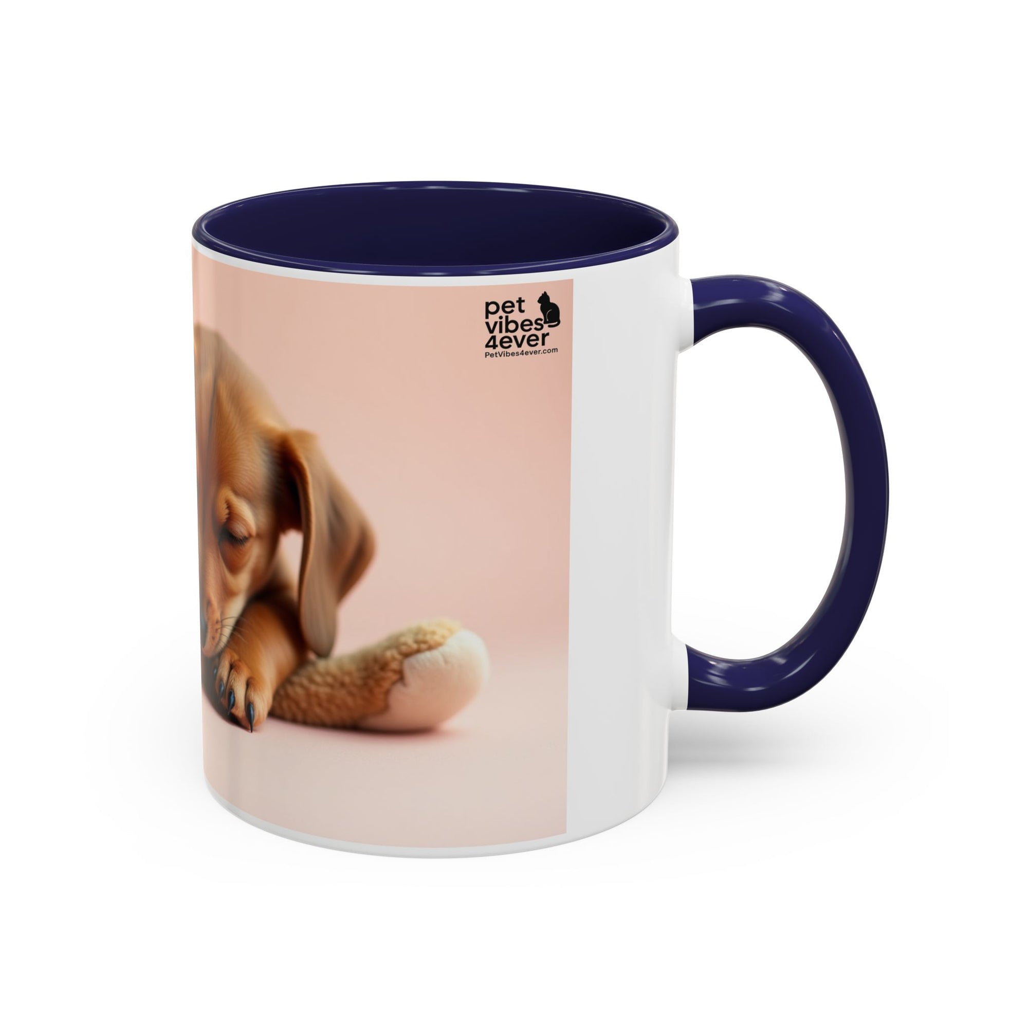 Cute Dog and Toy Accent Coffee Mug - Perfect for Pet Lovers, Gift for Animal Enthusiasts, Adorable Mug for Home and Office