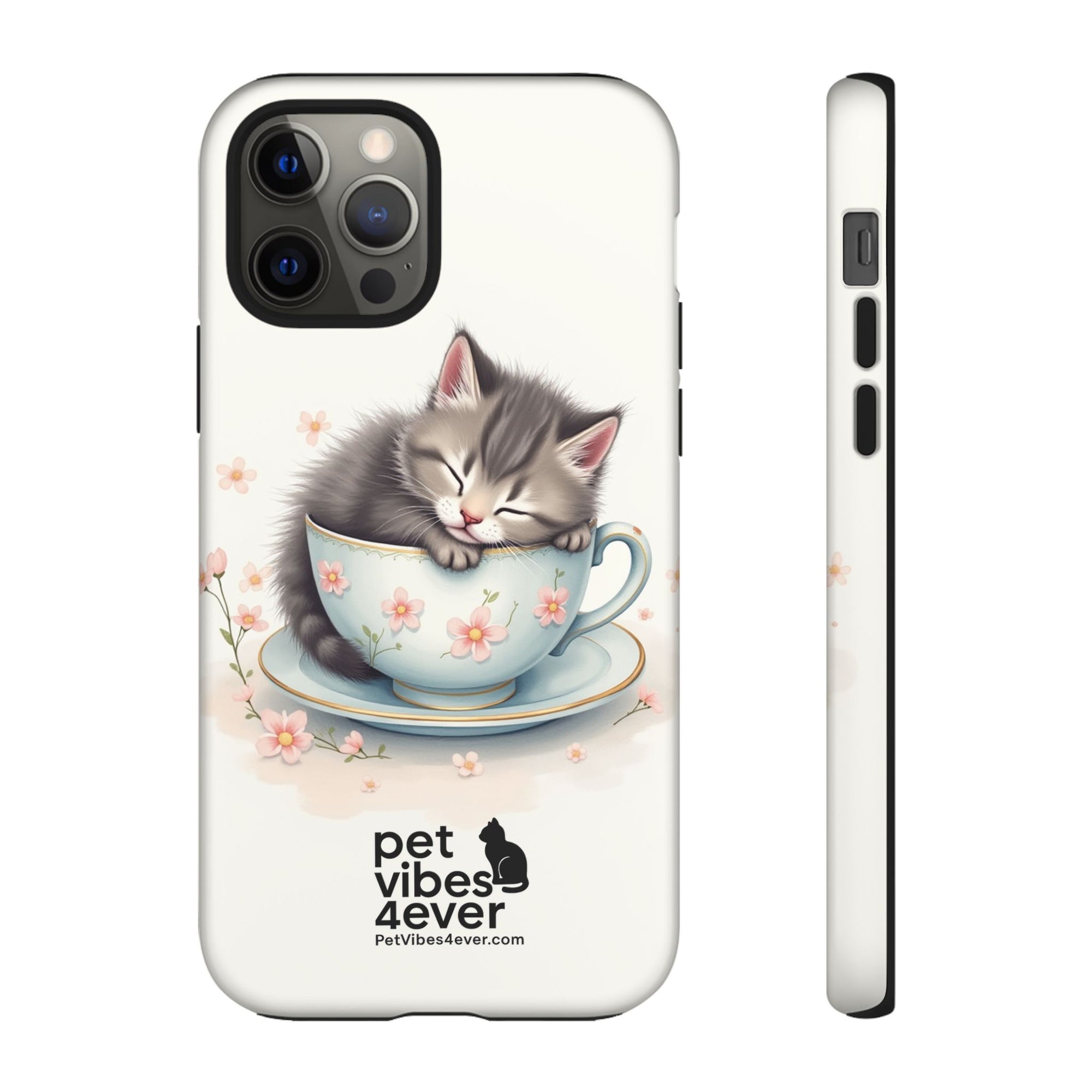 Cute Cat Phone Case - Tough Cases for Animal Lovers, Pet Gifts, Phone Accessories, Kitten Merchandise, Cute Cat Decor