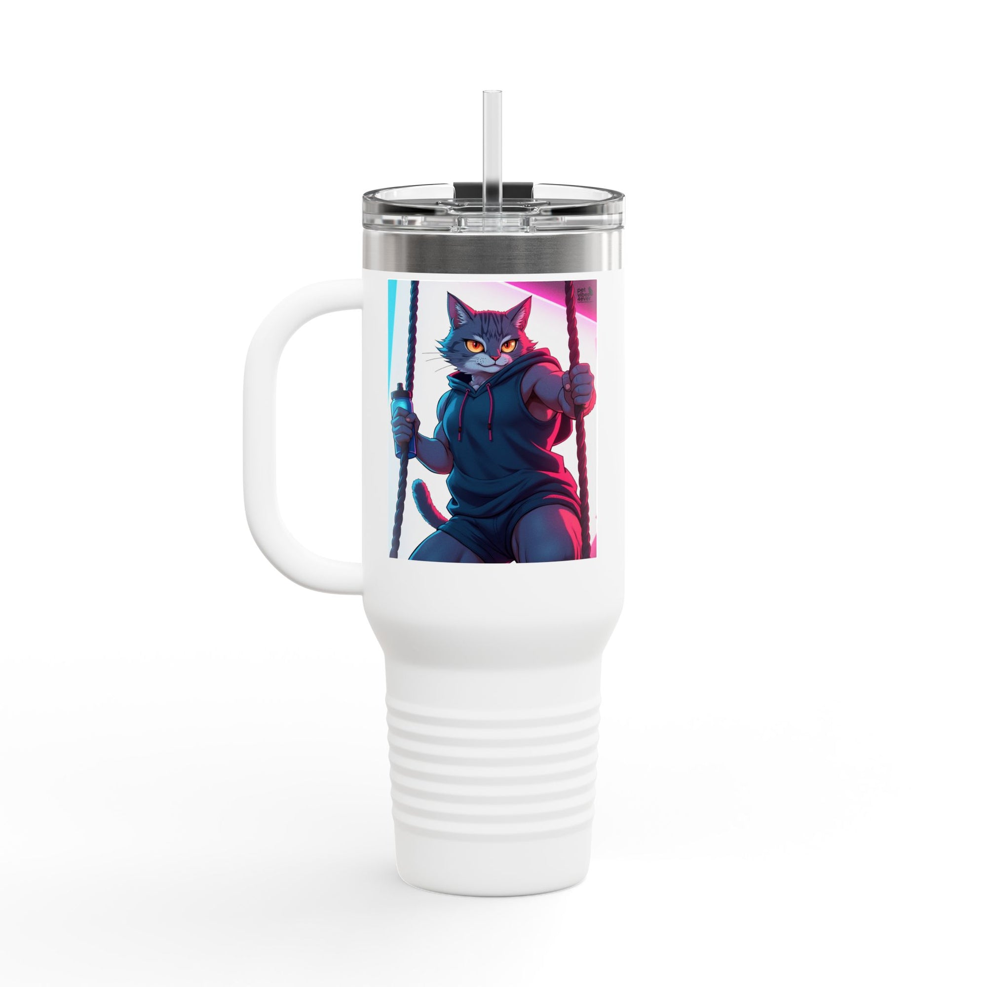 Pet Vibes Insulated Travel Mug | 40oz Coffee Cup for Animal Lovers | Personalized Gift | Eco-Friendly Drinkware | Travel Accessory | [...]