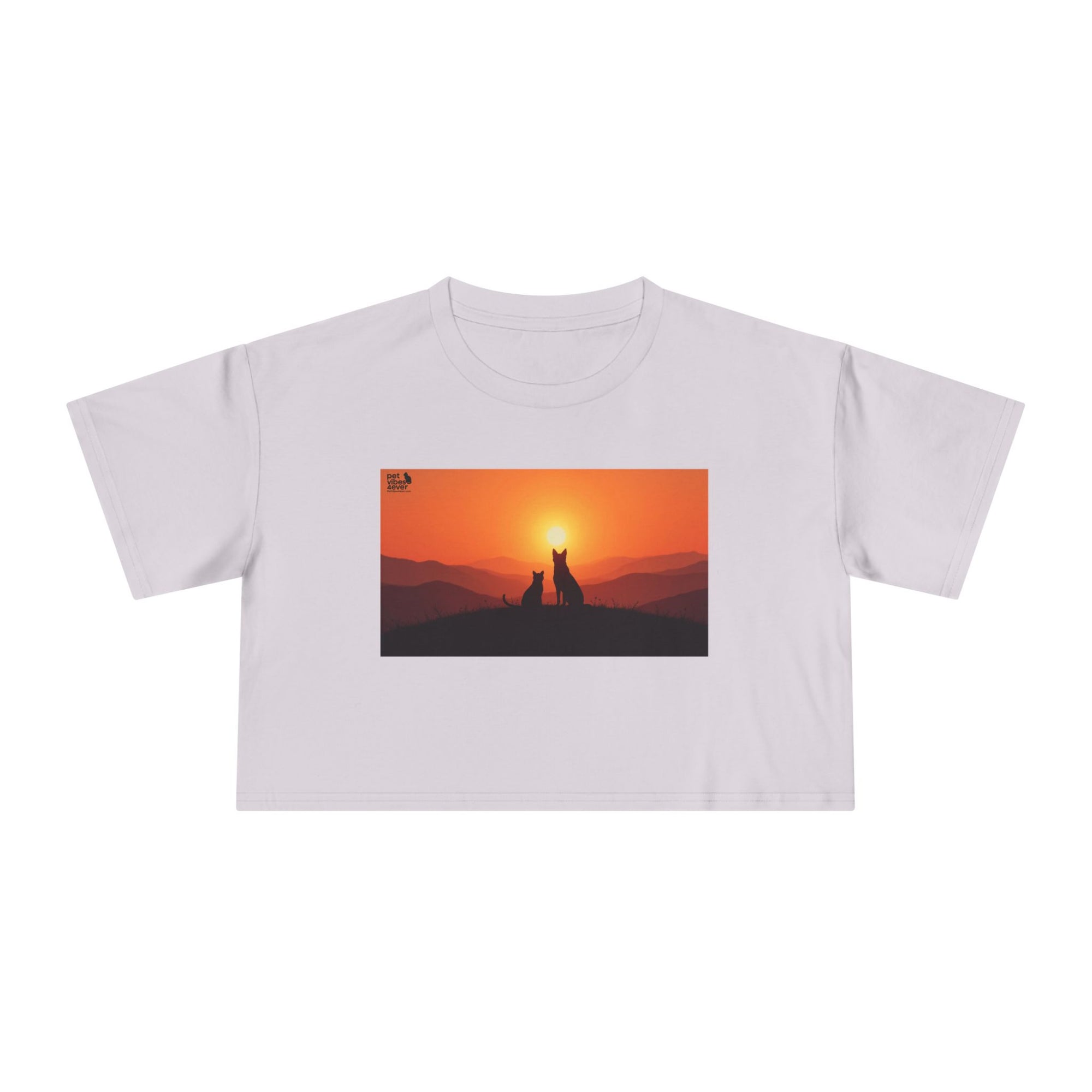 Sunset Lovers Women's Crop Tee, Summer Fashion, Casual Wear, Cute Gift, Nature Tee, Boho Style