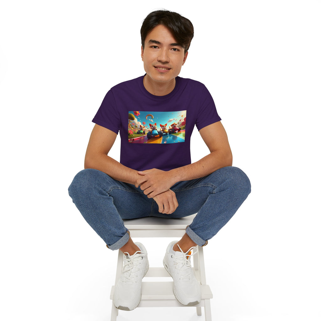 Colorful Fantasy Art Tee, Unisex Tee, Graphic T-Shirt, Fun Gift, Casual Wear, Summer Style, Festival Fashion