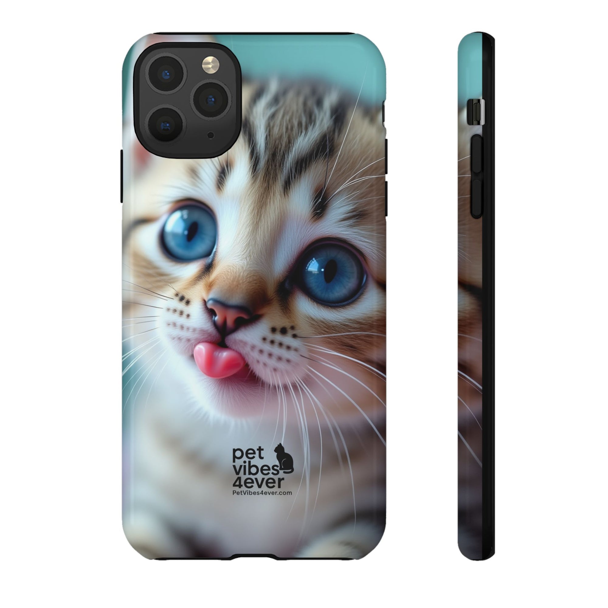 Cute Cat Phone Case, Pet Lover Gift, Funny Animal Protector, Cute Tech Accessories, Cat Mom Gift
