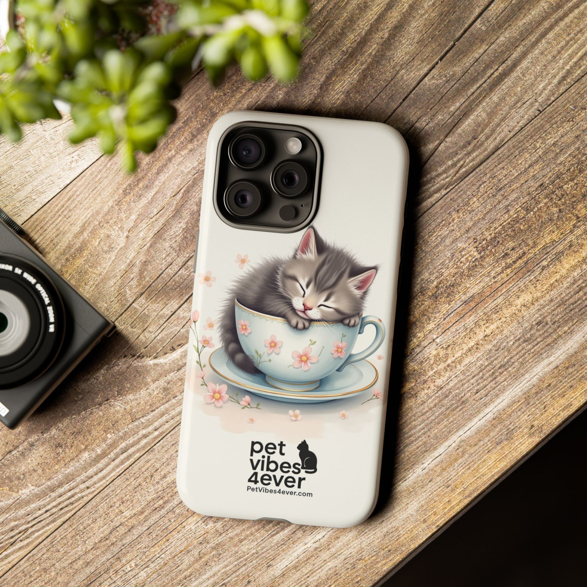 Cute Cat Phone Case - Tough Cases for Animal Lovers, Pet Gifts, Phone Accessories, Kitten Merchandise, Cute Cat Decor