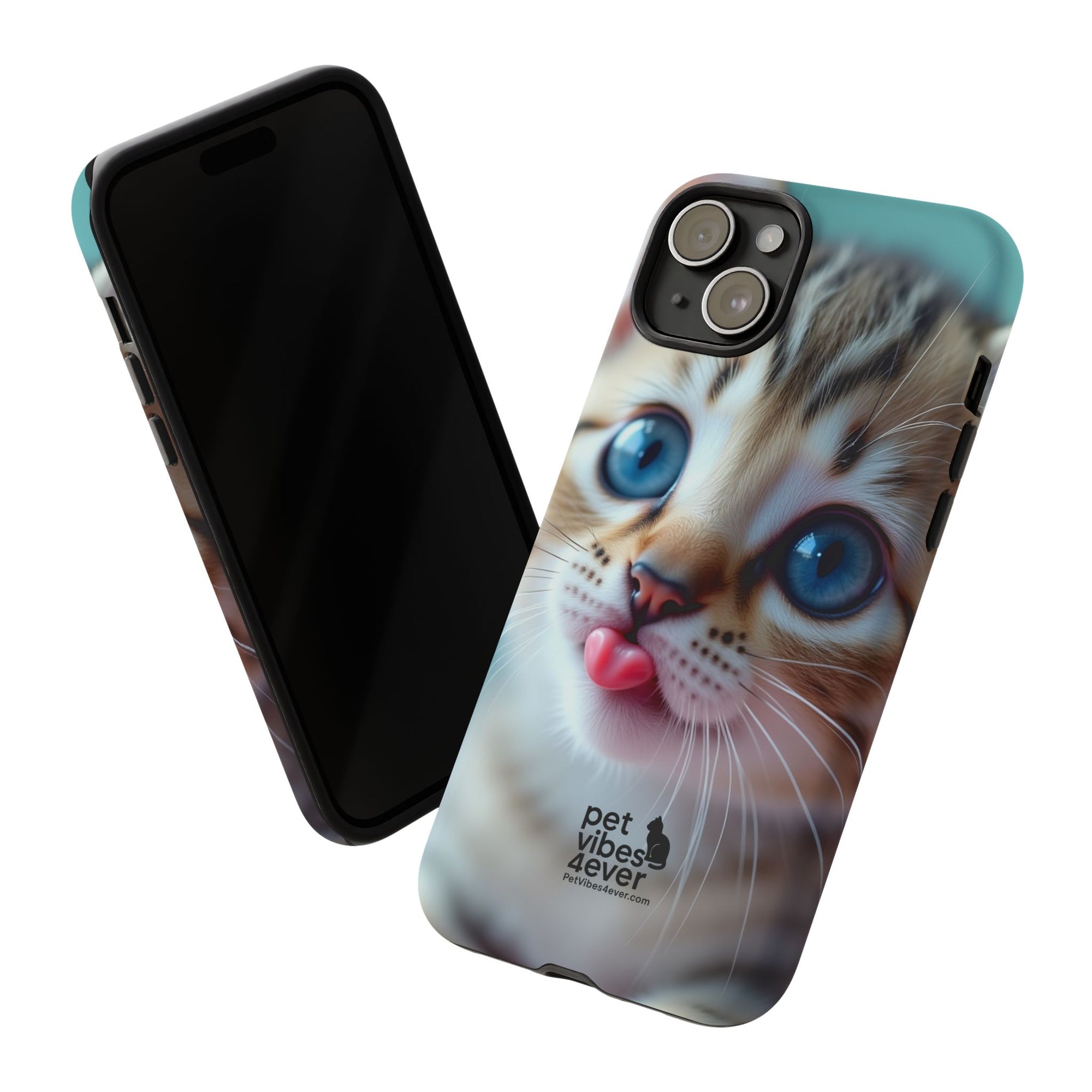 Cute Cat Phone Case, Pet Lover Gift, Funny Animal Protector, Cute Tech Accessories, Cat Mom Gift