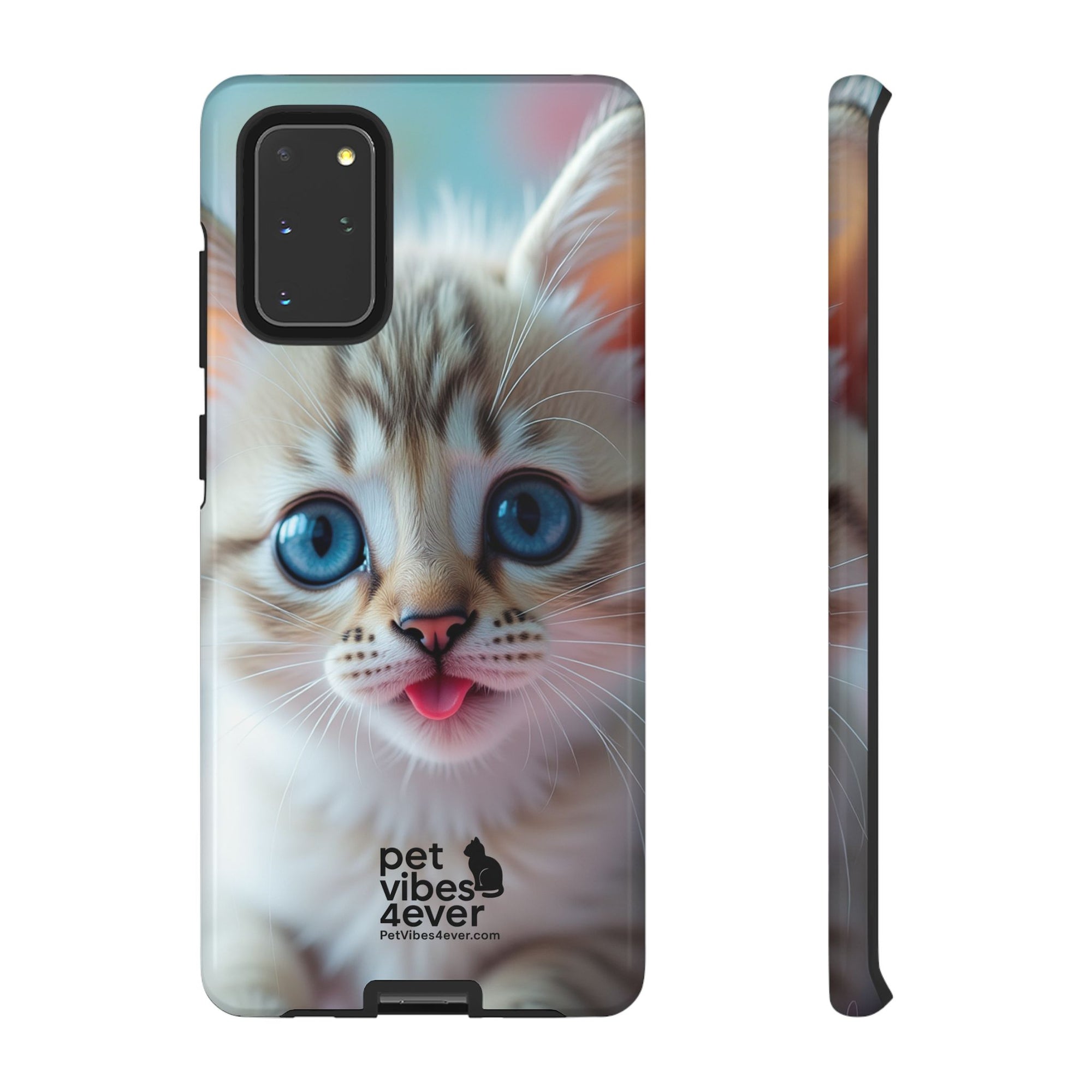 Cute Cat Phone Case with Pet Vibes, Perfect Gift for Cat Lovers, Fun Tech Accessories for Birthdays, Animal Lovers, Kawaii Style