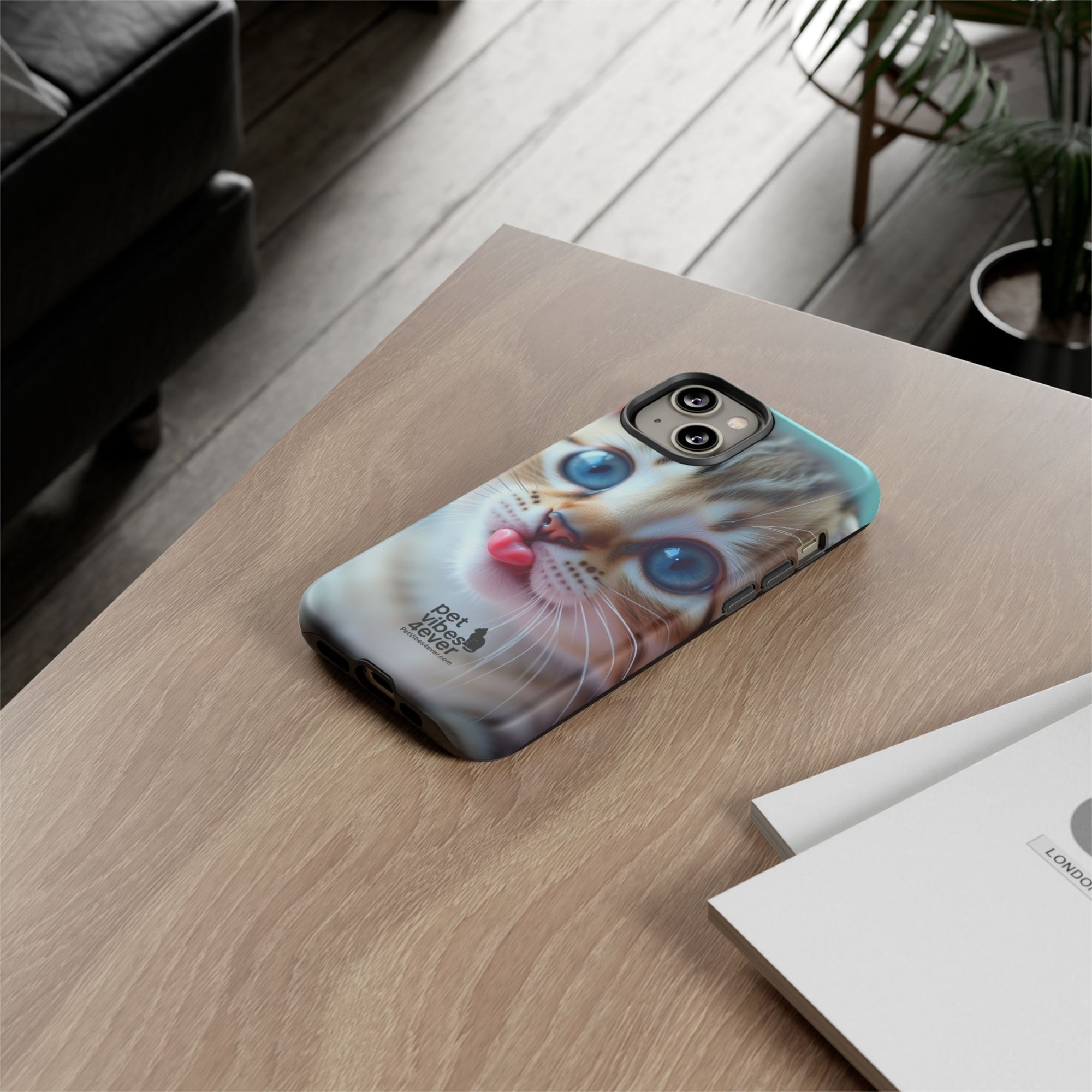 Cute Cat Phone Case, Pet Lover Gift, Funny Animal Protector, Cute Tech Accessories, Cat Mom Gift