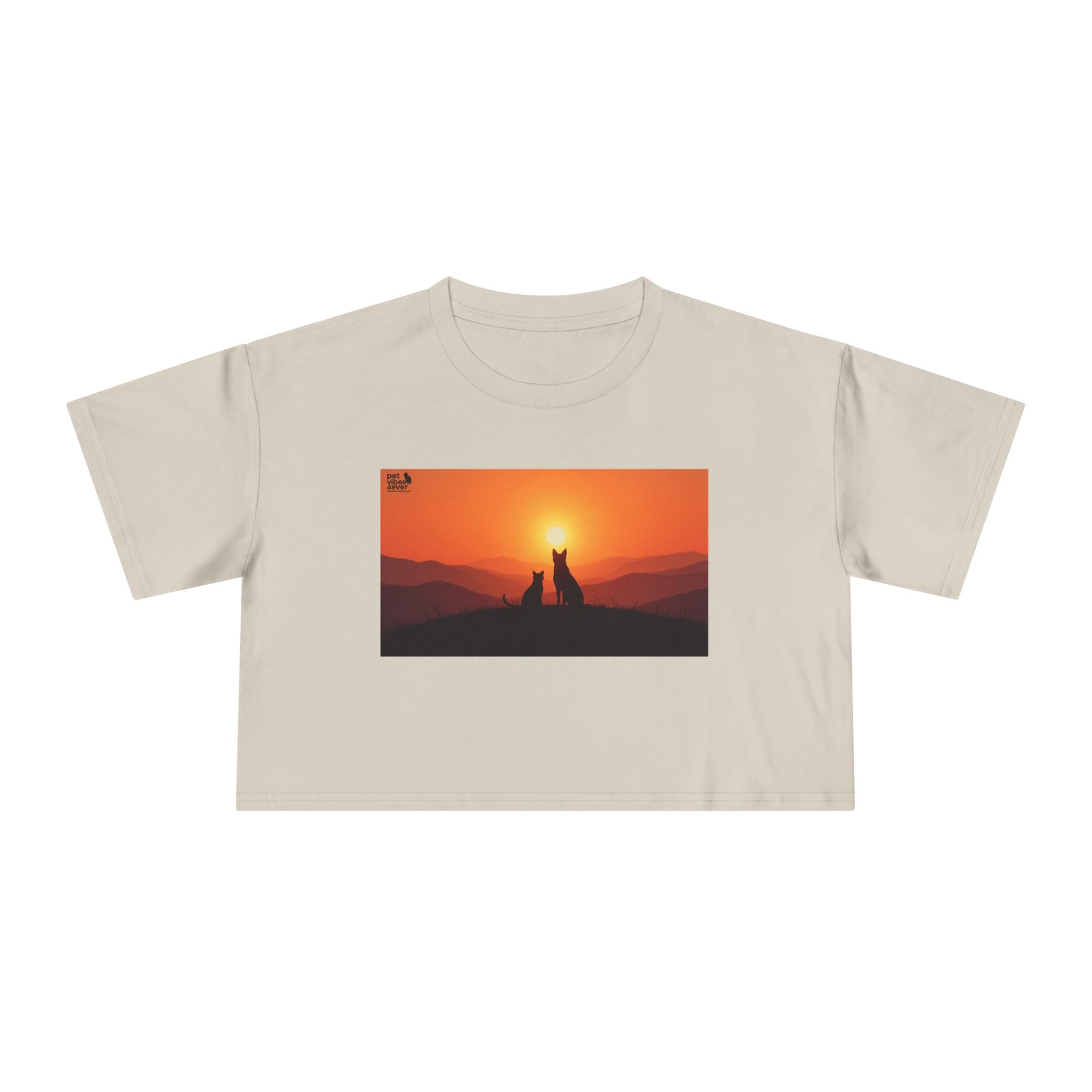 Sunset Lovers Women's Crop Tee, Summer Fashion, Casual Wear, Cute Gift, Nature Tee, Boho Style
