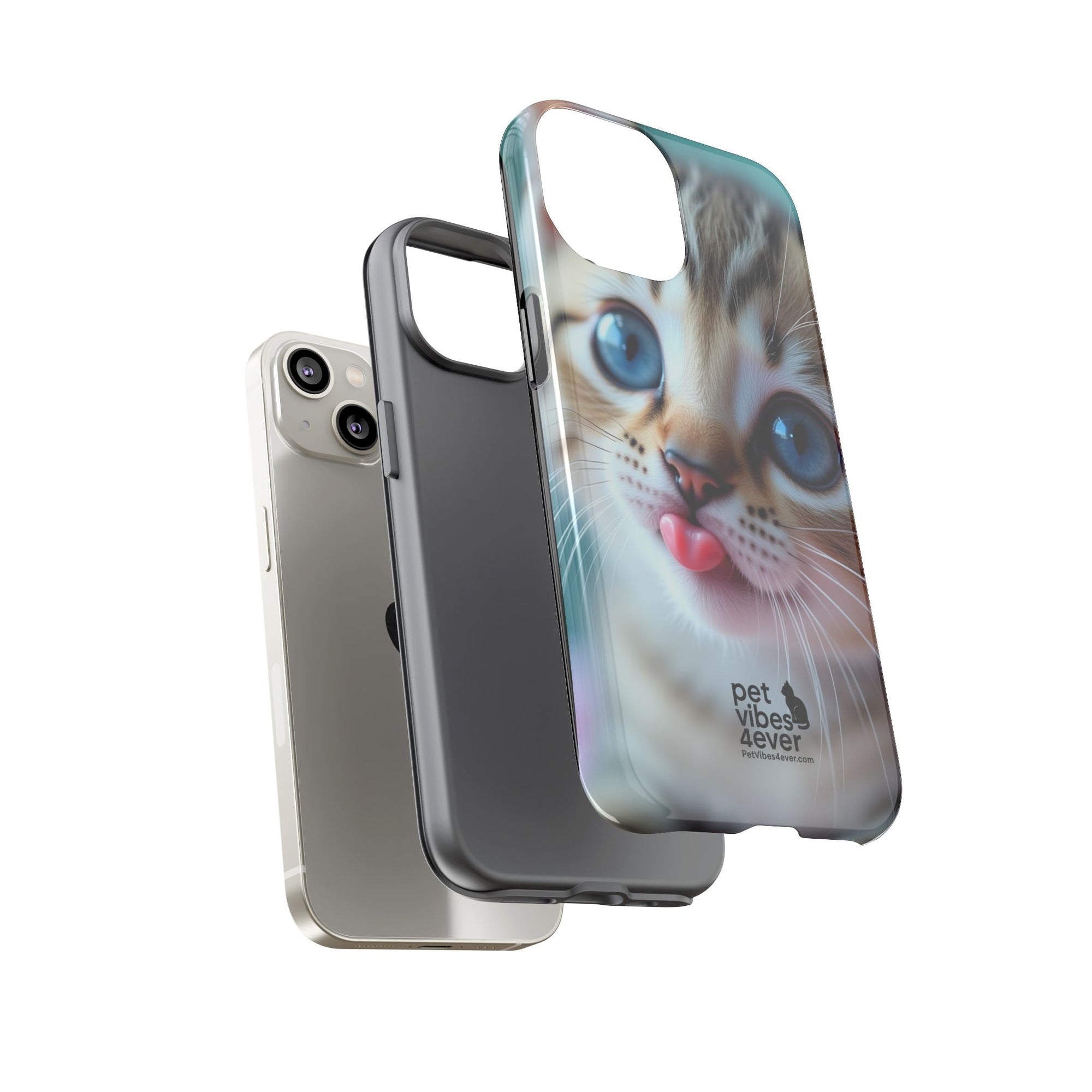 Cute Cat Phone Case, Pet Lover Gift, Funny Animal Protector, Cute Tech Accessories, Cat Mom Gift