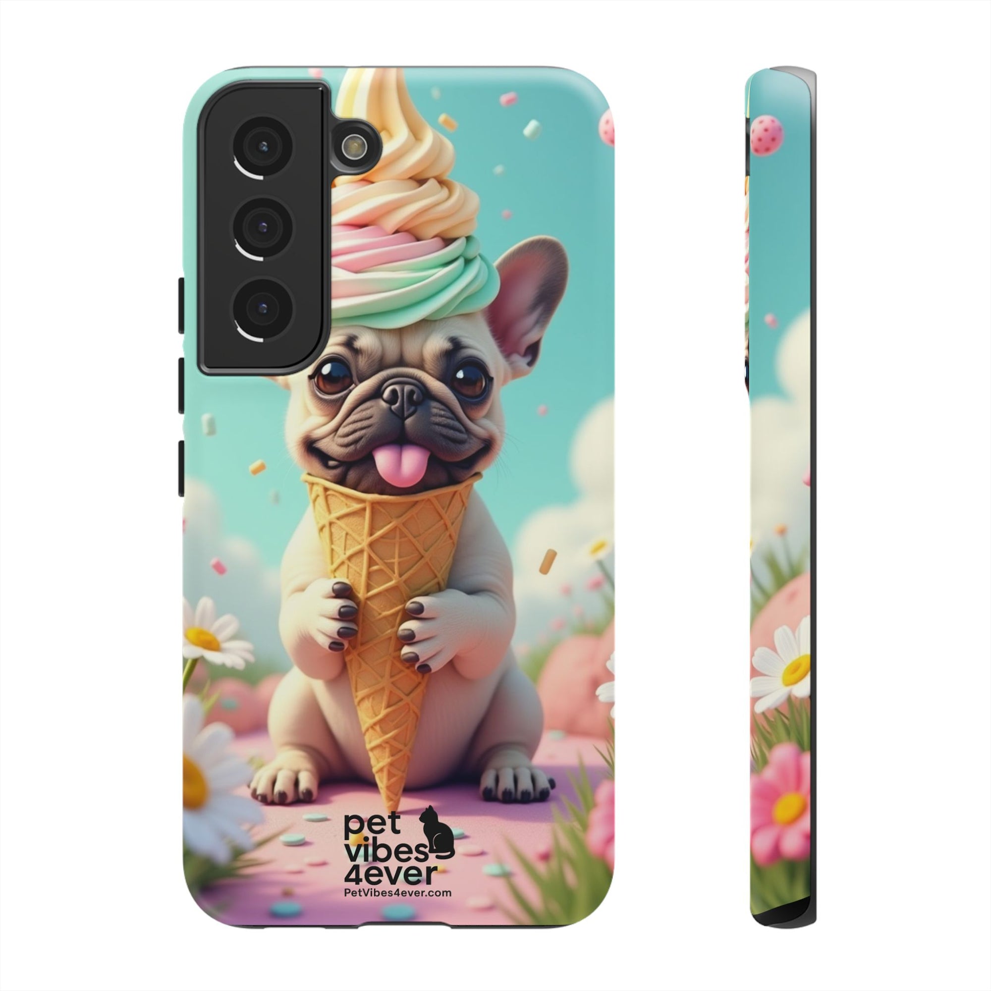 Cute Dog Phone Case, Pet Lover Gift, Tough iPhone/Android Cover, Dog Art, Fun Phone Accessory