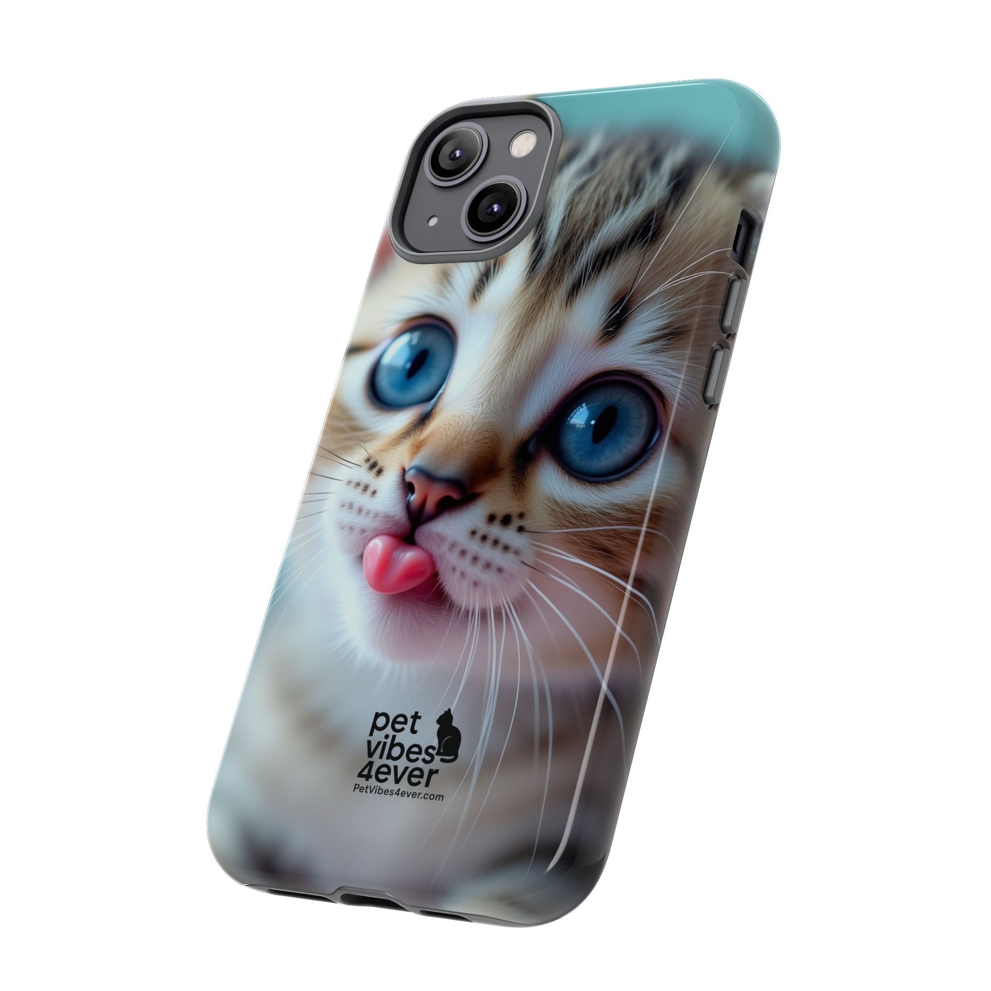 Cute Cat Phone Case, Pet Lover Gift, Funny Animal Protector, Cute Tech Accessories, Cat Mom Gift