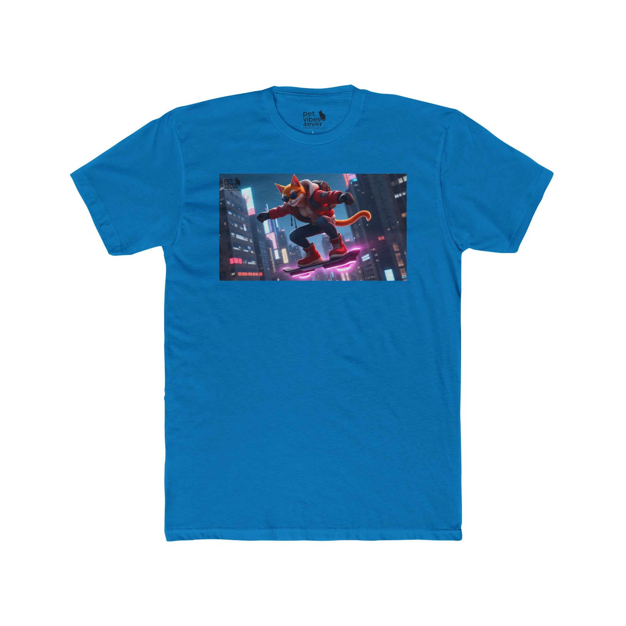 Urban Cat Adventure Tee | Cool Graphic T-Shirt, Streetwear, Anime Style, Skater Apparel, Gift for Cat Lovers, Summer Fashion