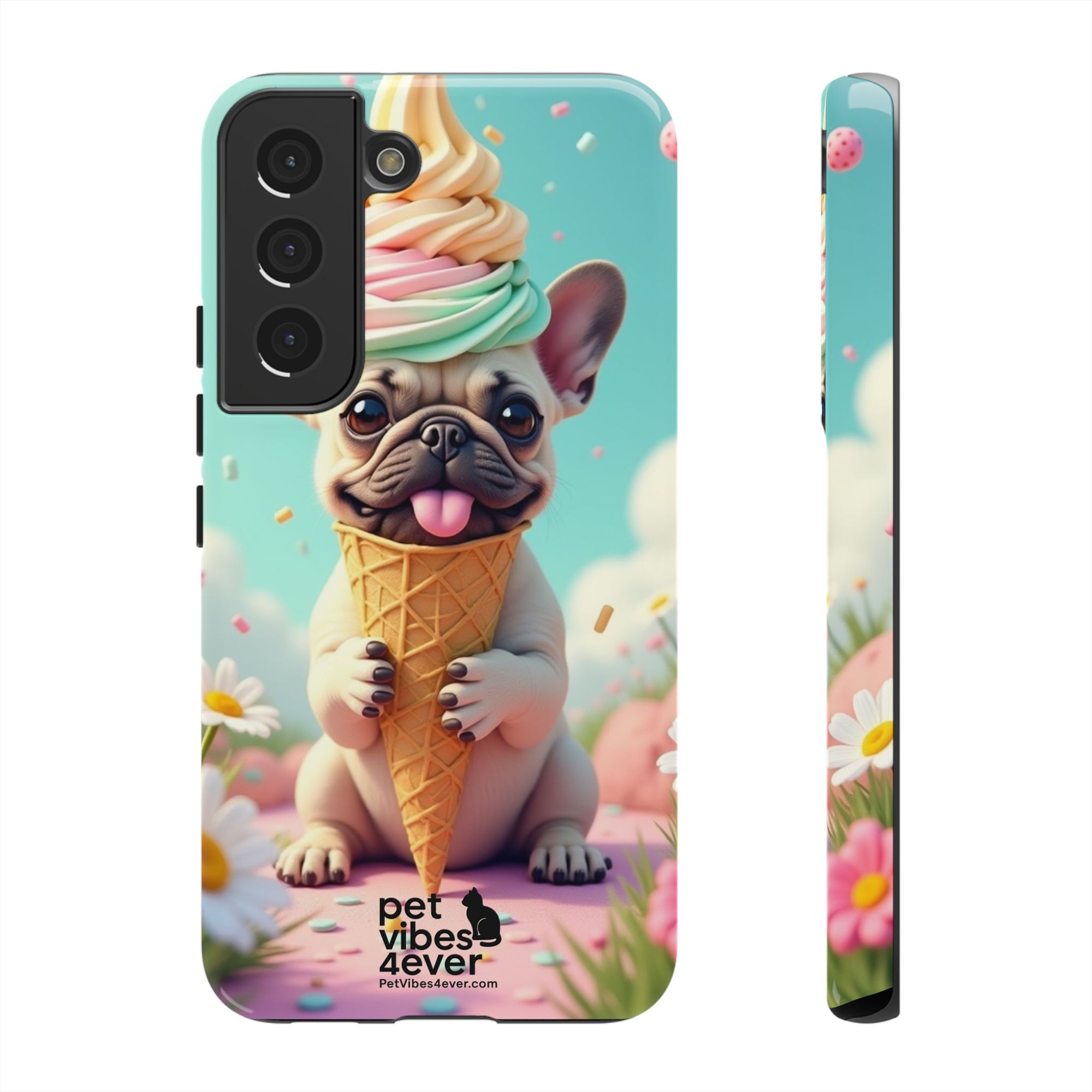 Cute Dog Phone Case, Pet Lover Gift, Tough iPhone/Android Cover, Dog Art, Fun Phone Accessory