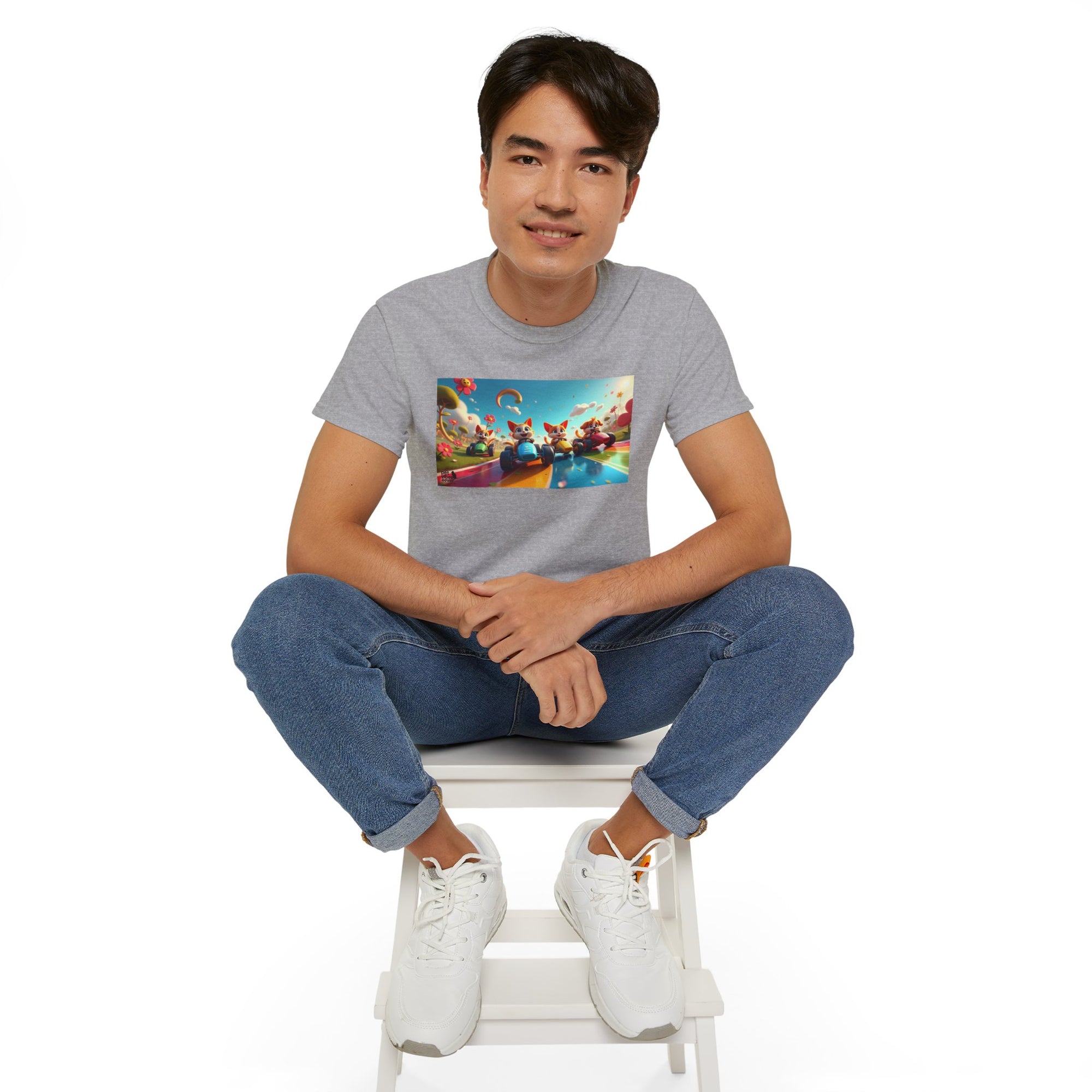 Colorful Fantasy Art Tee, Unisex Tee, Graphic T-Shirt, Fun Gift, Casual Wear, Summer Style, Festival Fashion