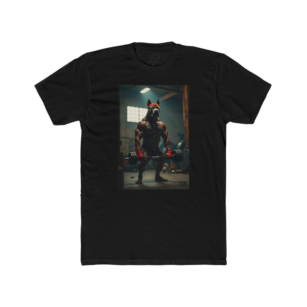 Muscle Theme Unisex Cotton Crew Tee - Fitness, Gym Shirt, Workout Apparel, Gift for Him, Motivational Wear